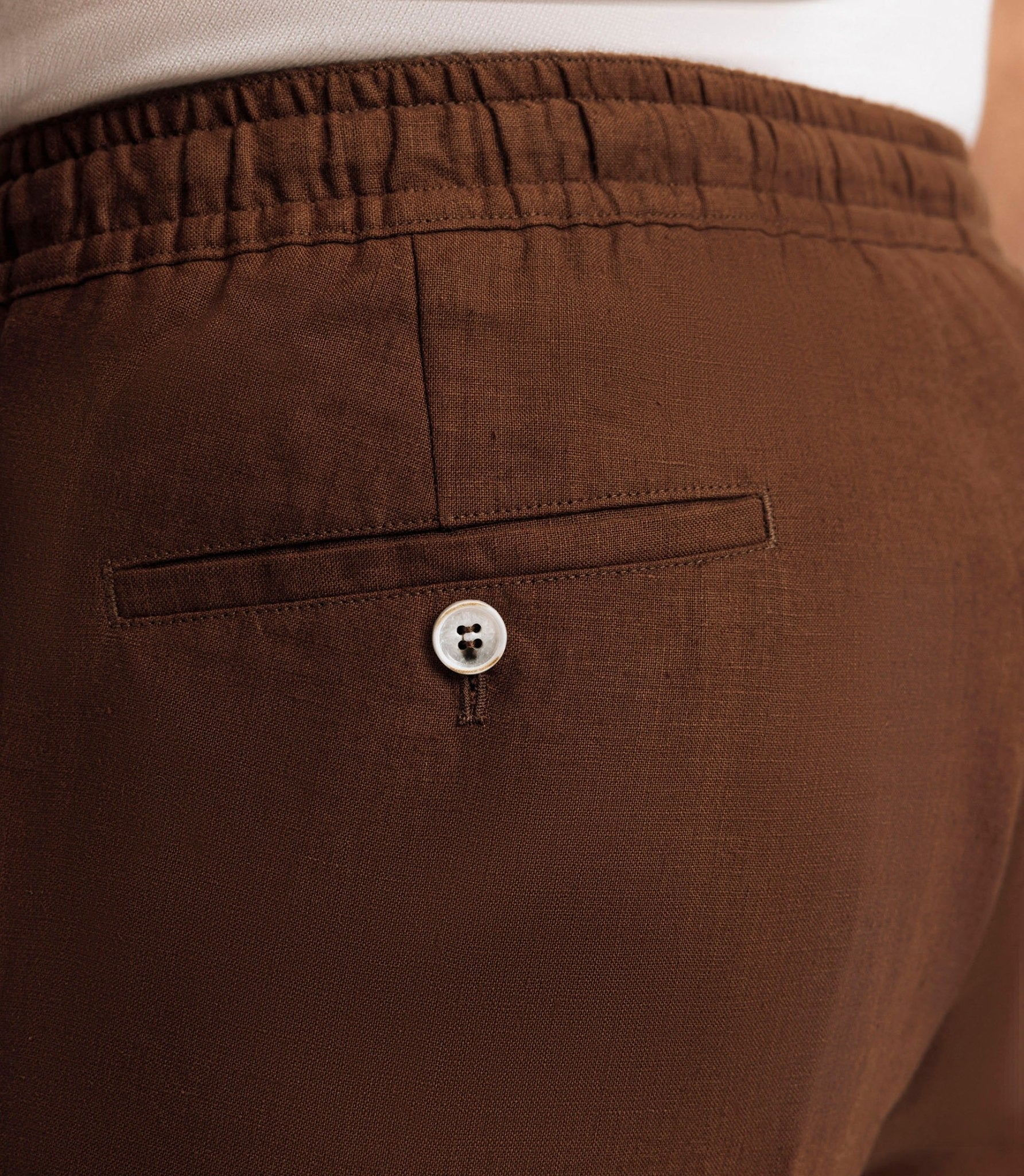 Pantalon ville 100% lin truffe - Image 3