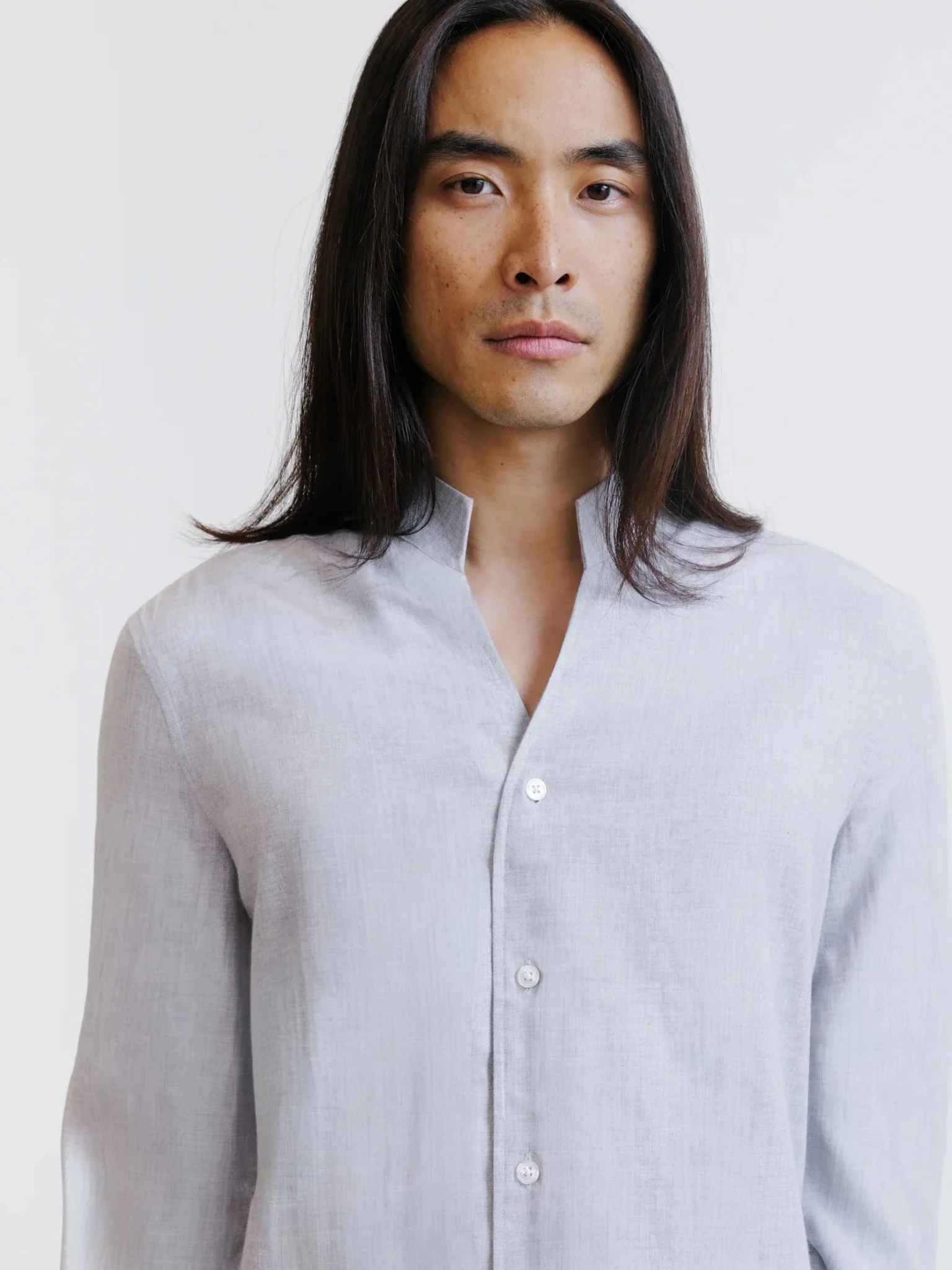 Chemise en flanelle grise - Image 2