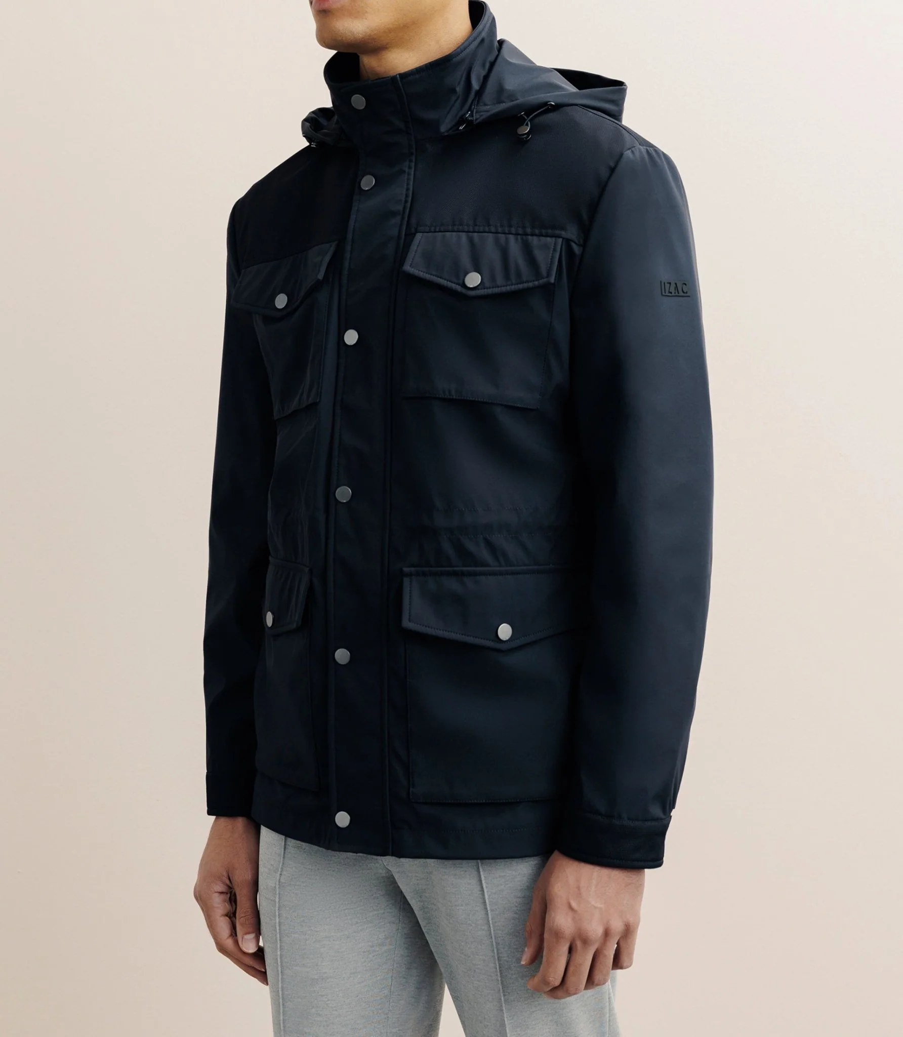 Parka avec capuche amovible marine - Image 5