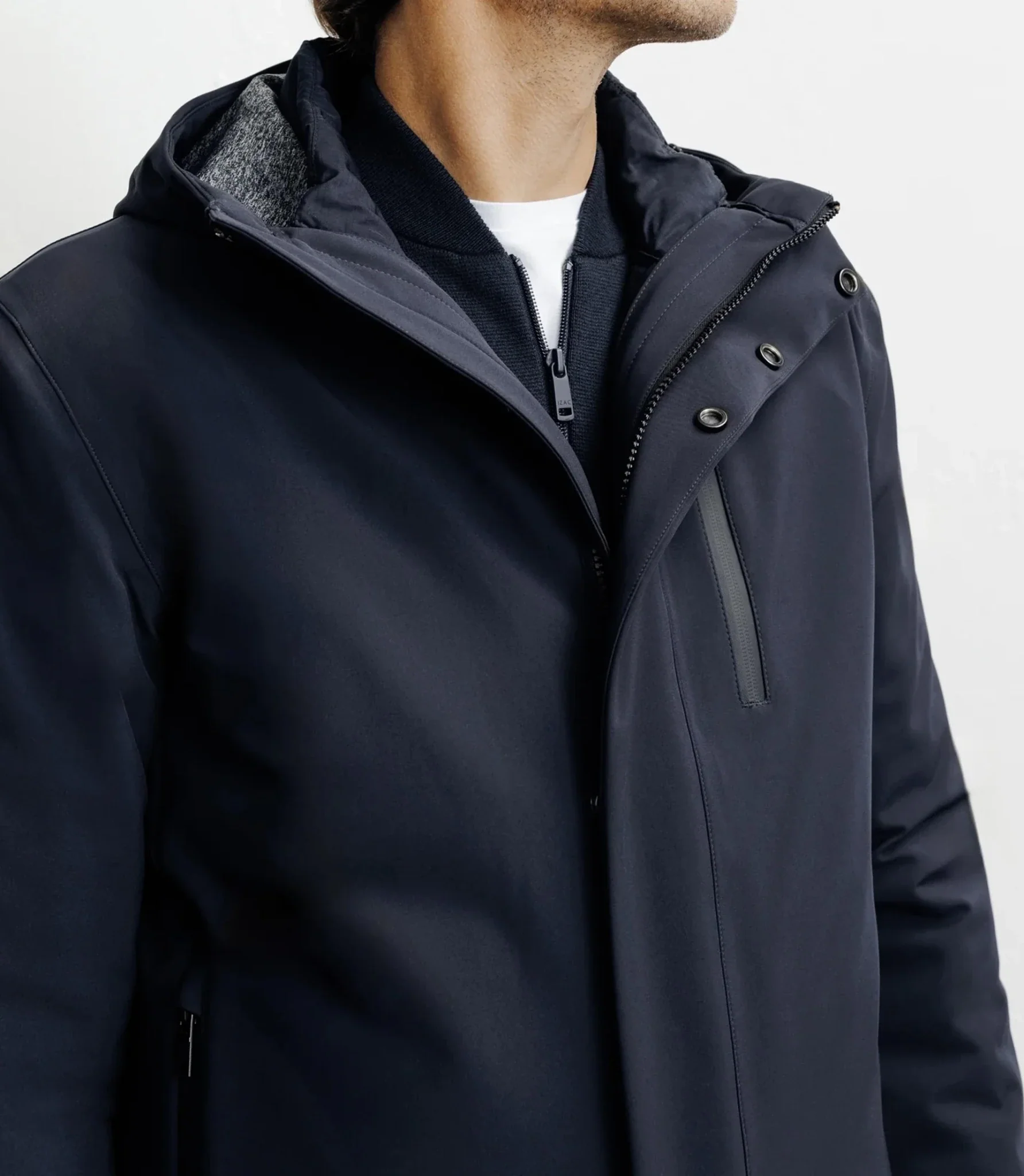 Parka courte 3 en 1 marine - Image 2