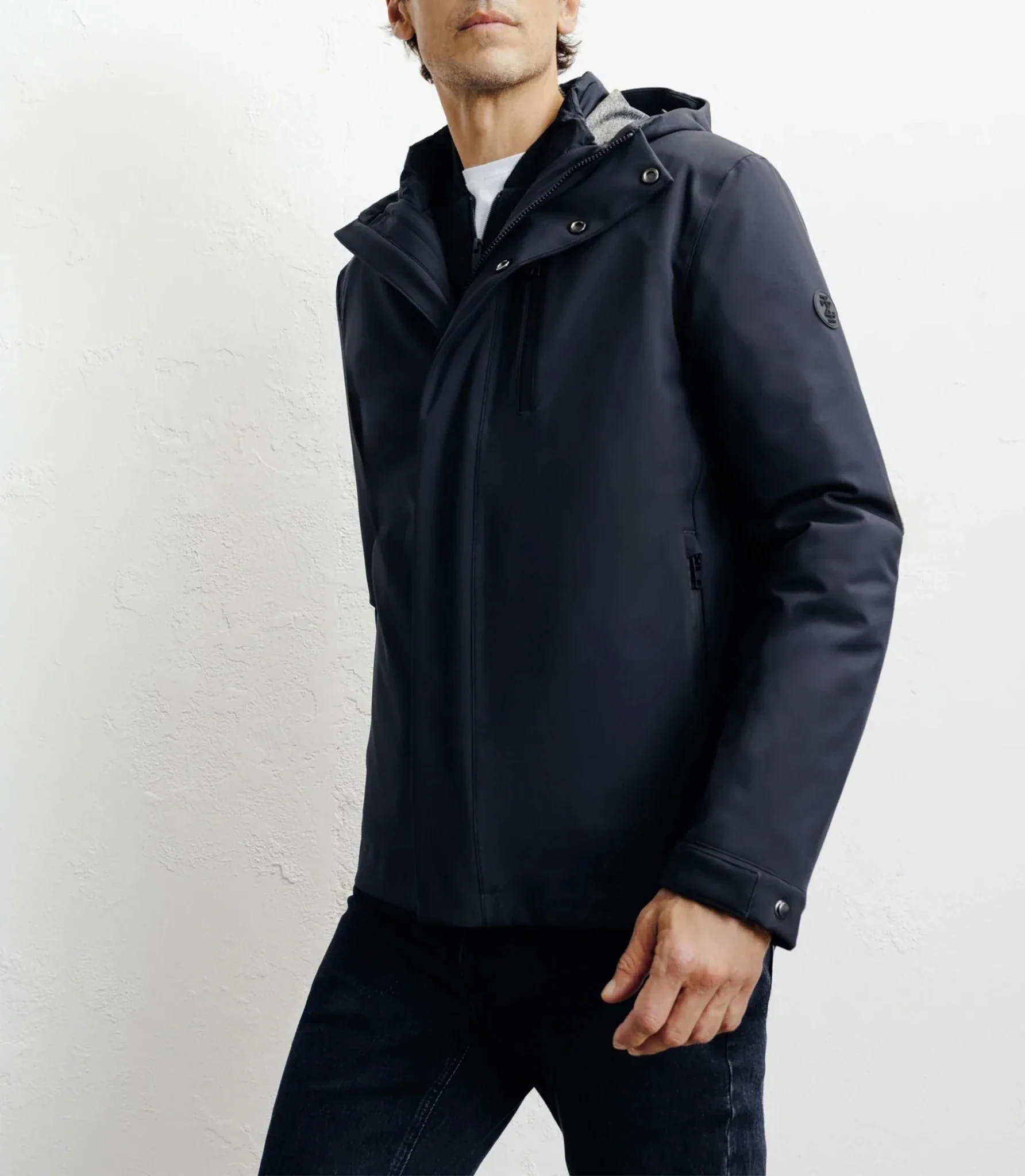 Parka courte 3 en 1 marine - Image 5