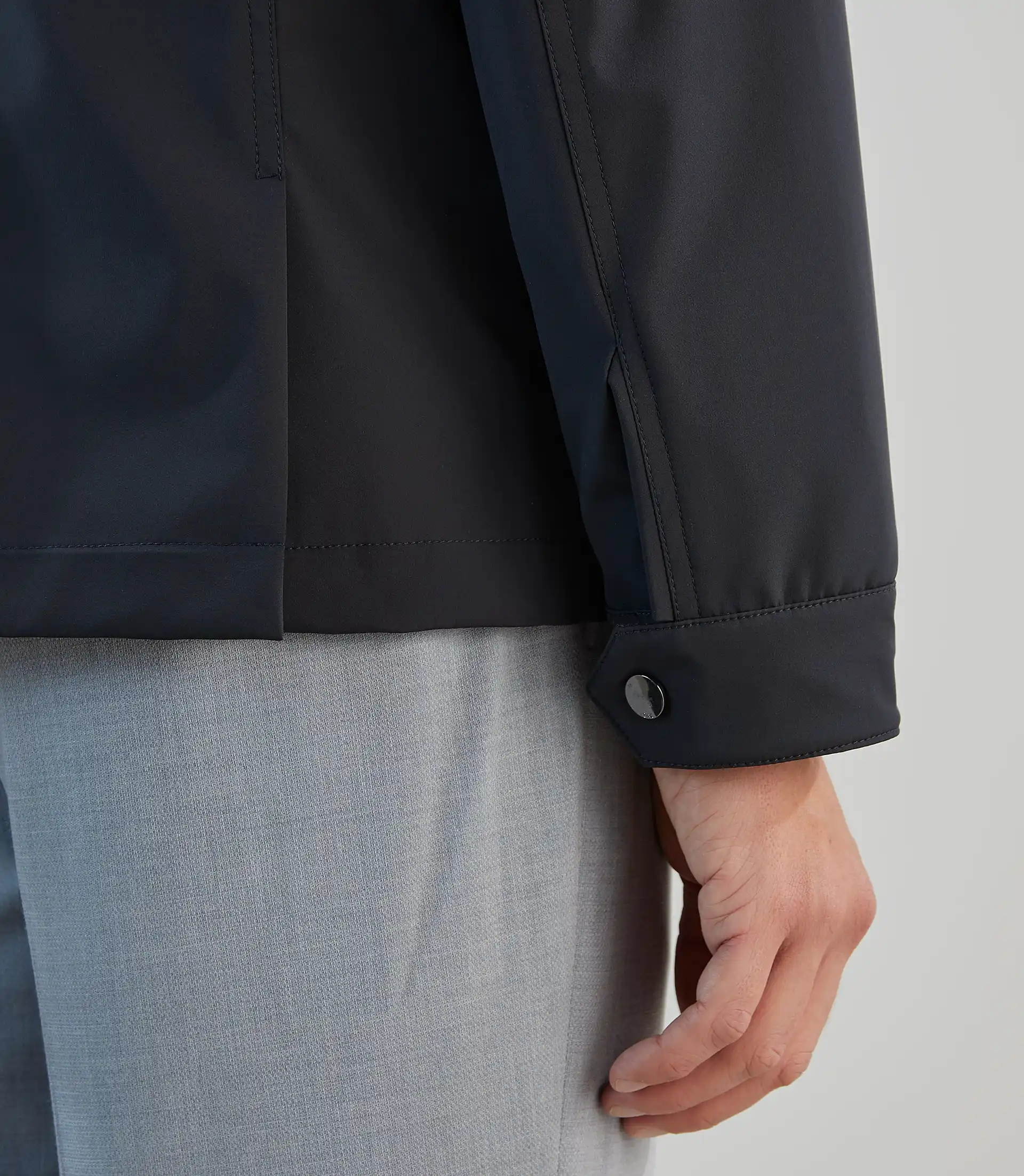 Parka courte col montant marine - Image 5
