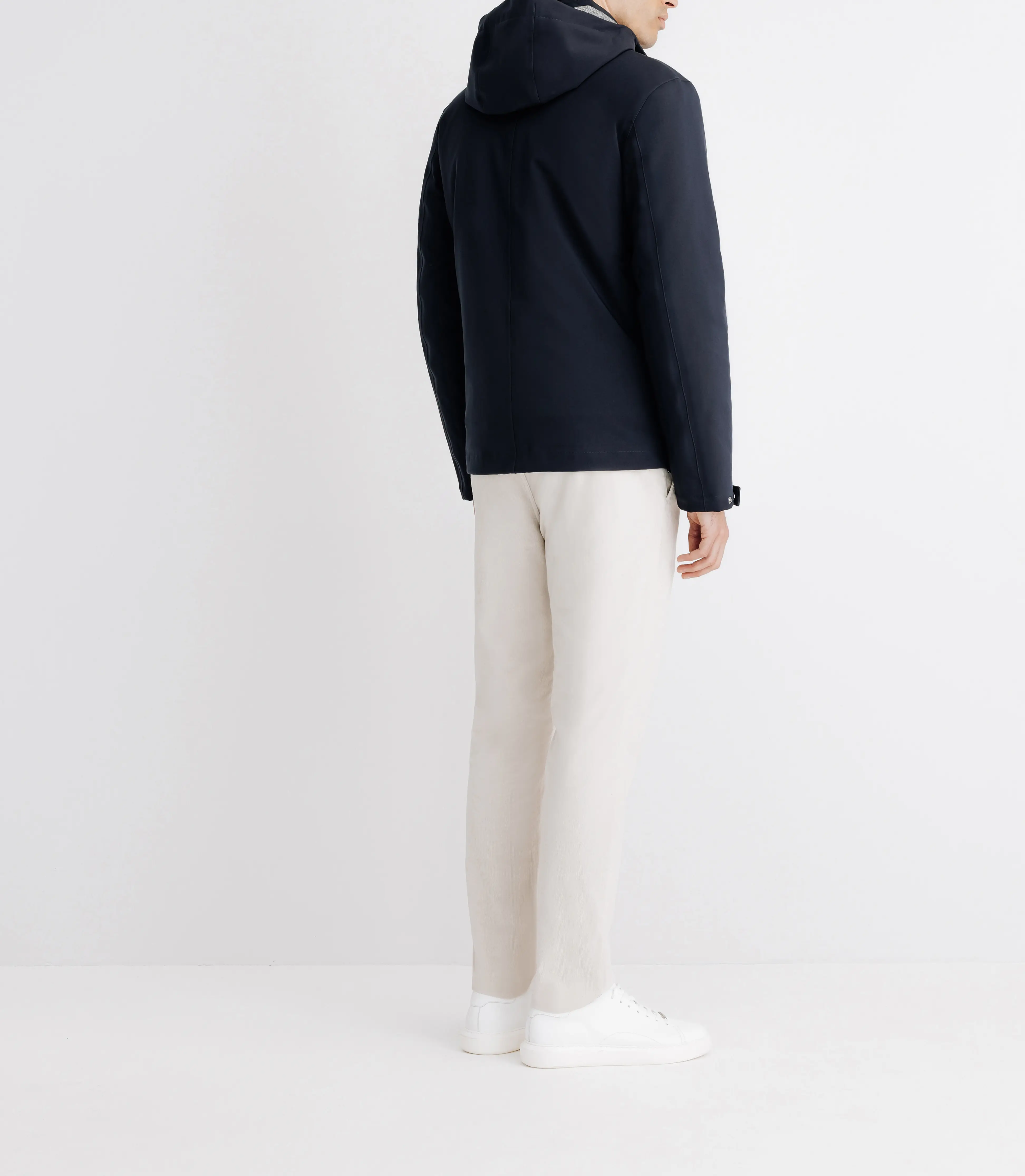 Parka courte avec col montant marine - Image 4