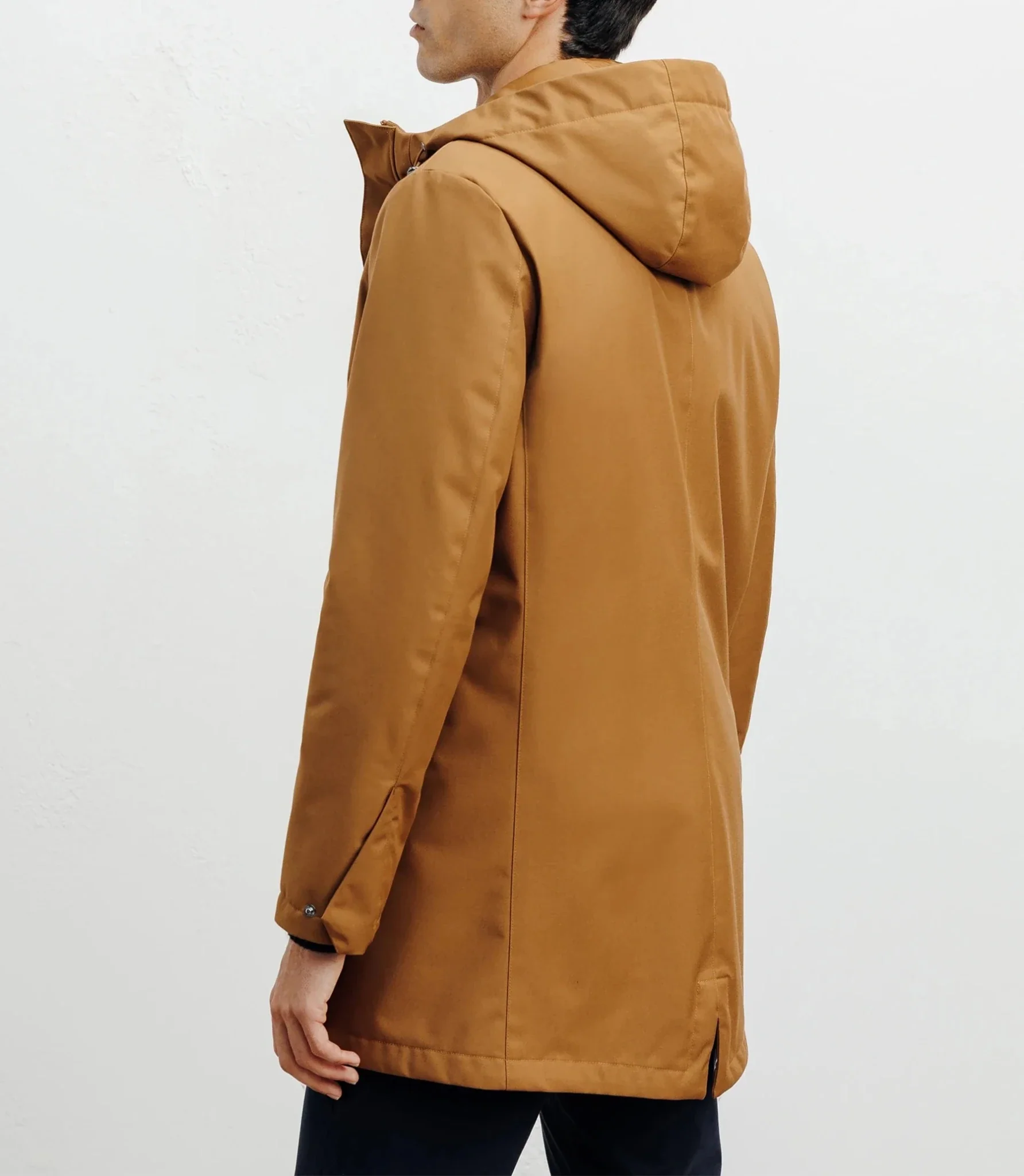 Parka légère à capuche camel - Image 4