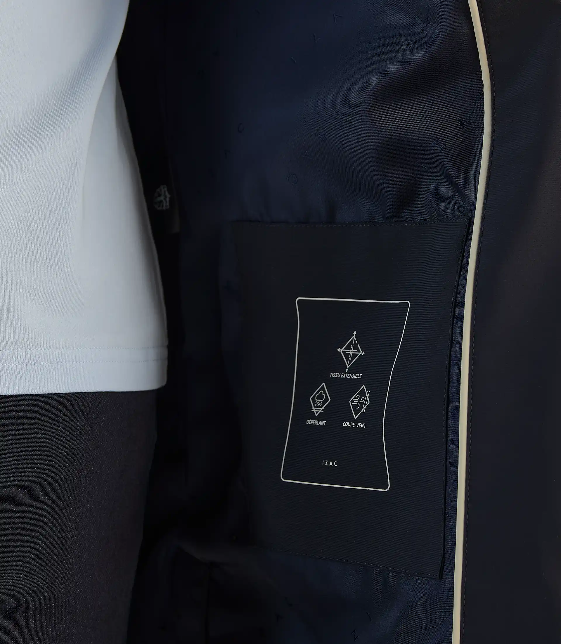 Parka légère à capuche marine - Image 6