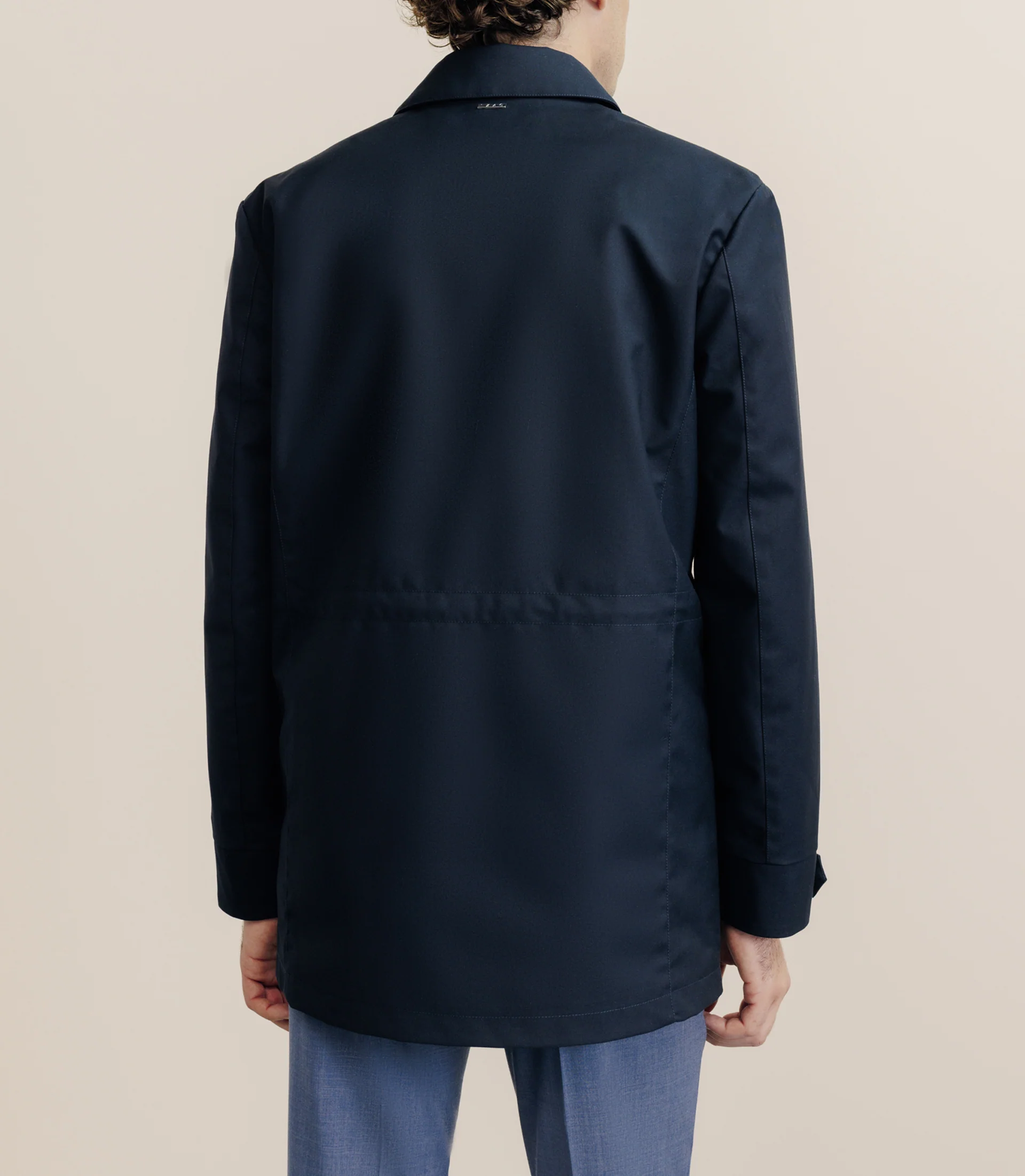 Parka courte 2 poches marine - Image 4