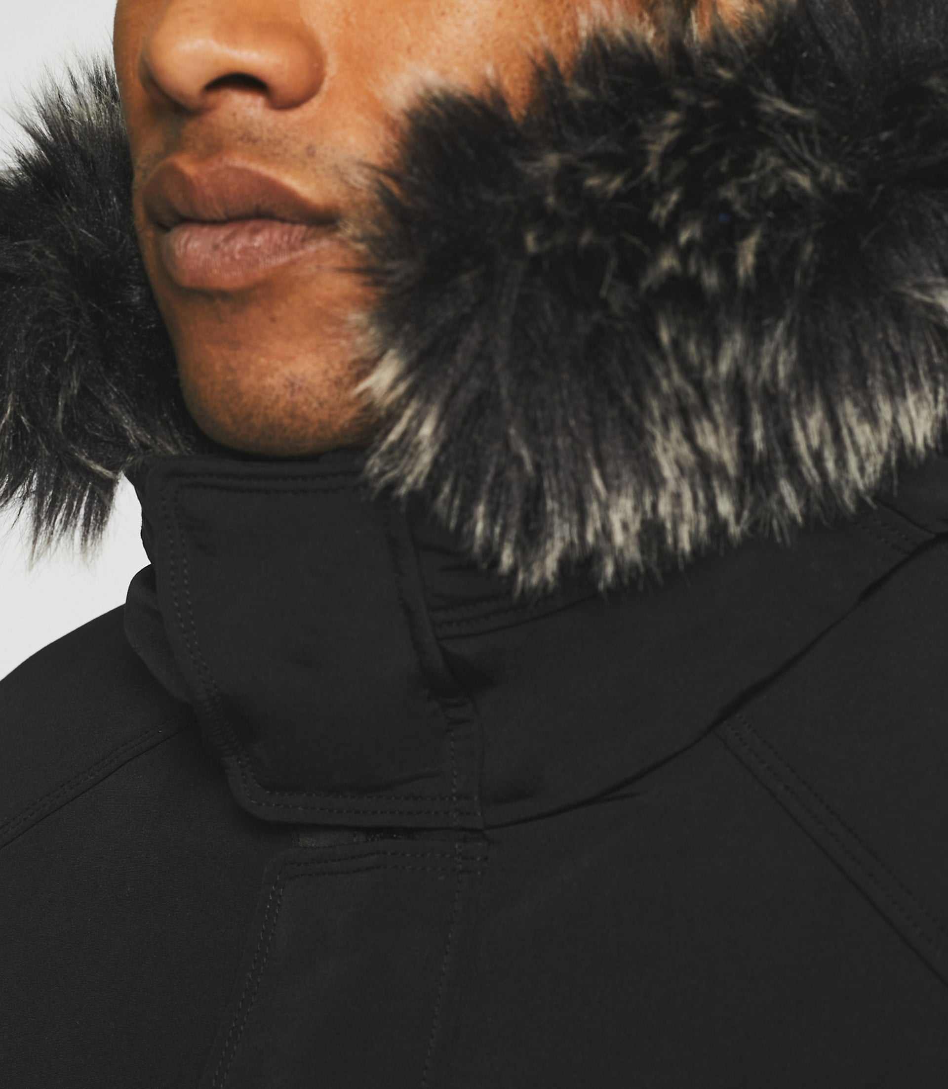 Parka longue à capuche noir MANOURY - Image 2