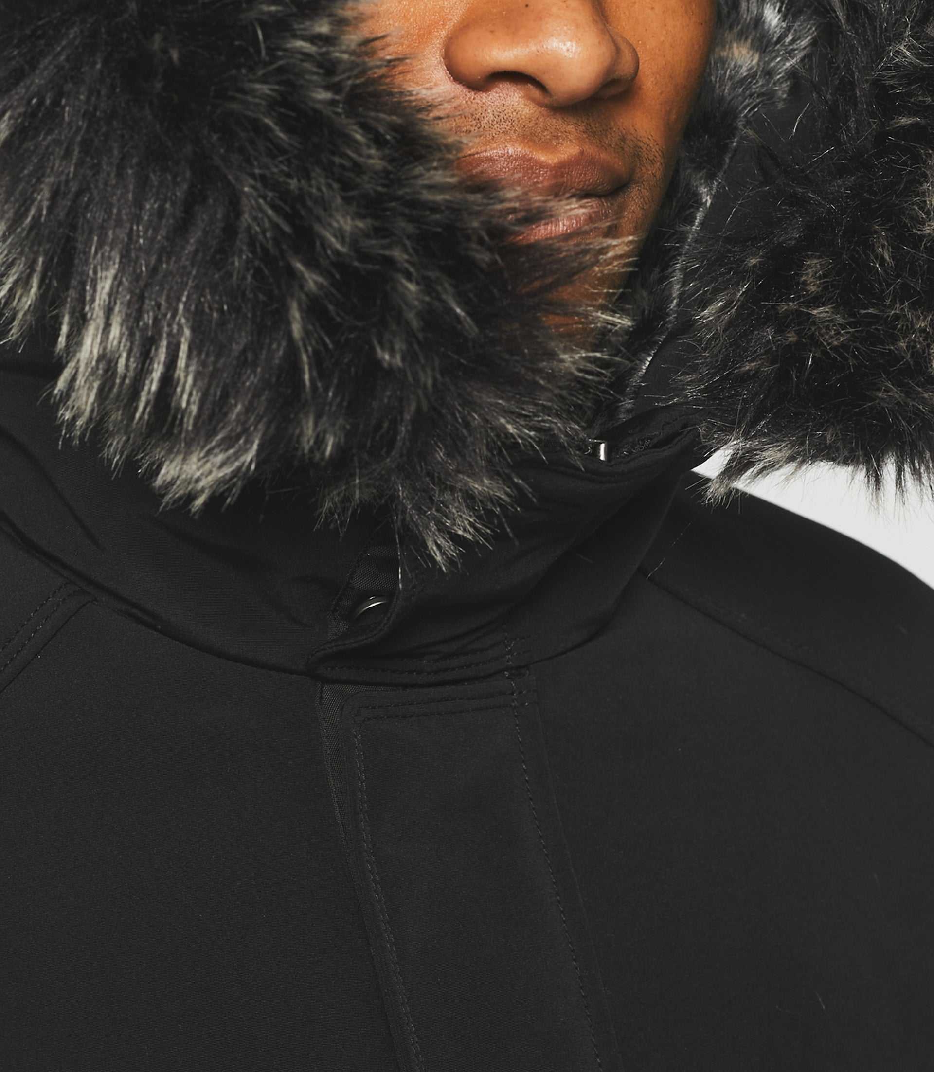 Parka longue à capuche noir MANOURY - Image 6
