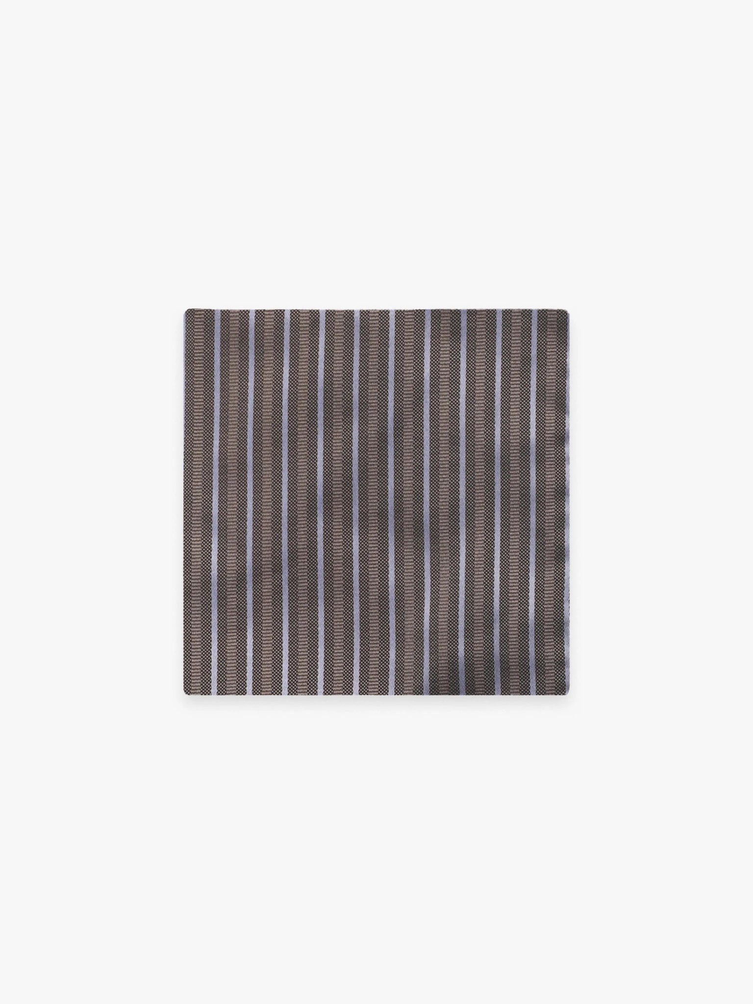 Pochette rayée marron