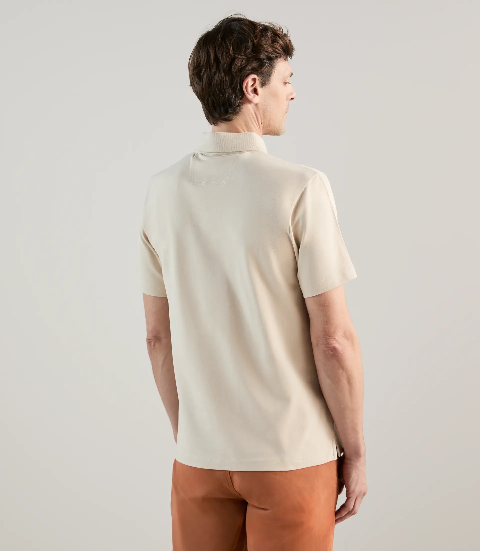 Polo piqué beige clair - Image 3