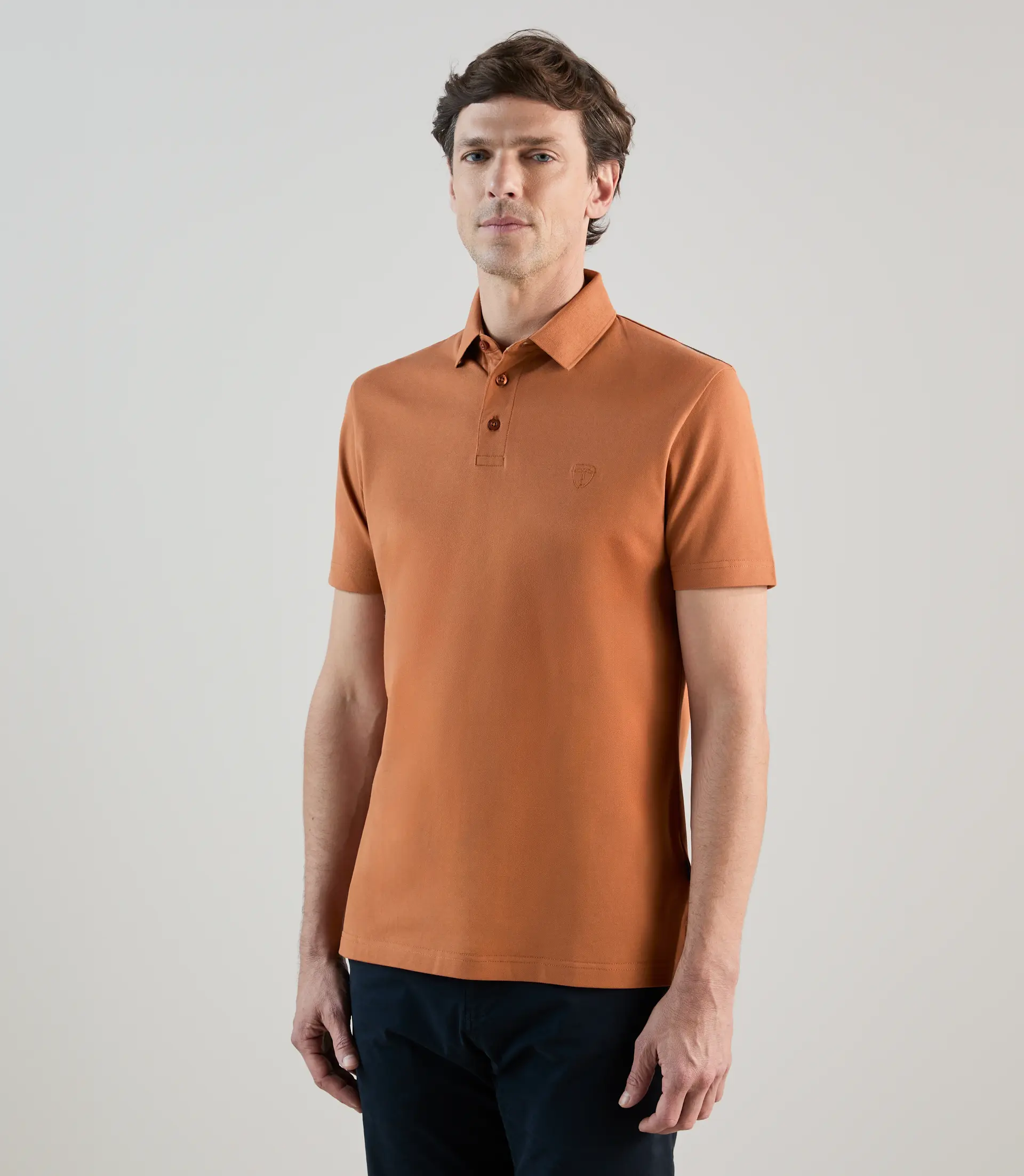 Polo piqué orange