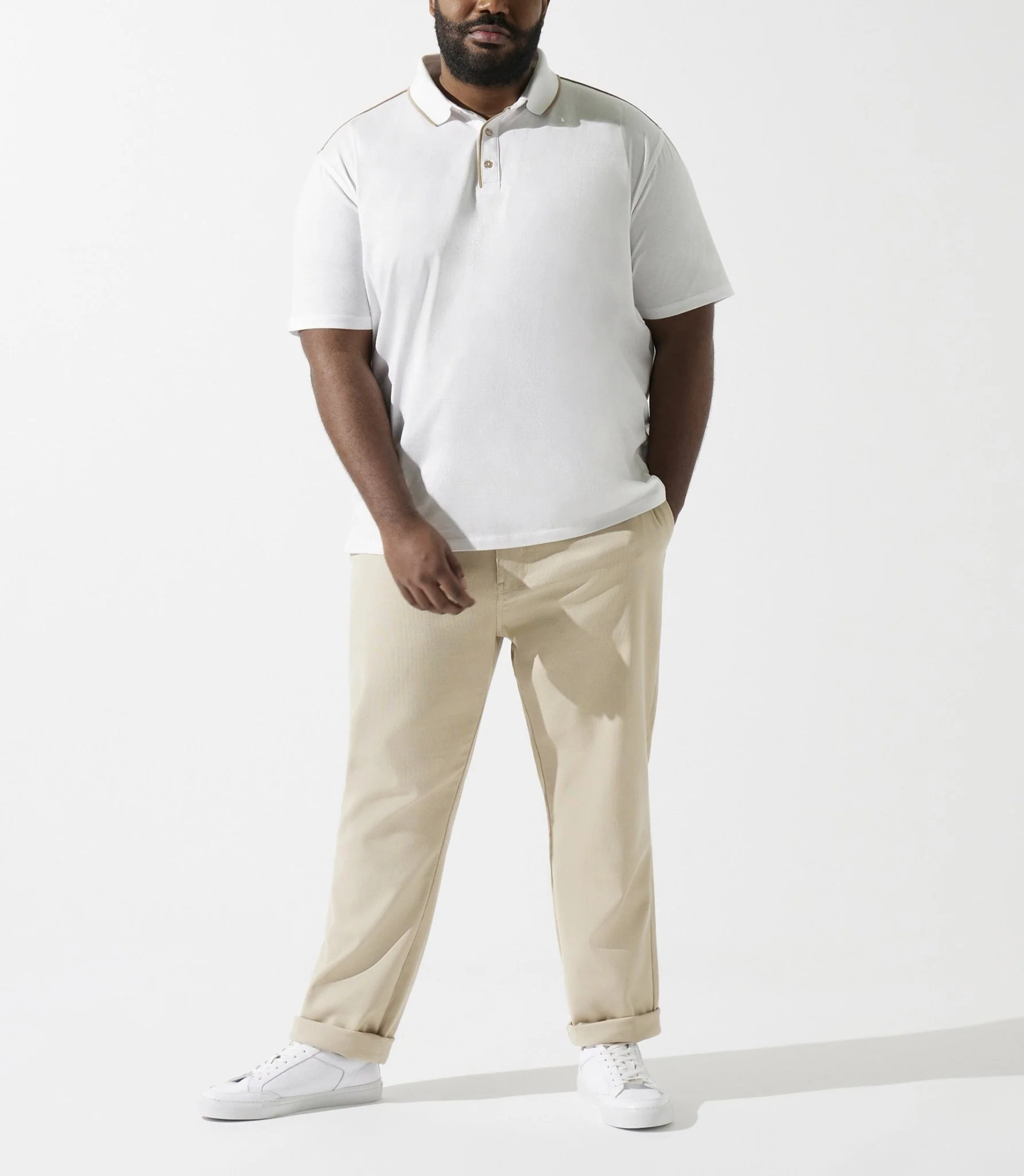 Polo uni blanc GUILLAUMEBT