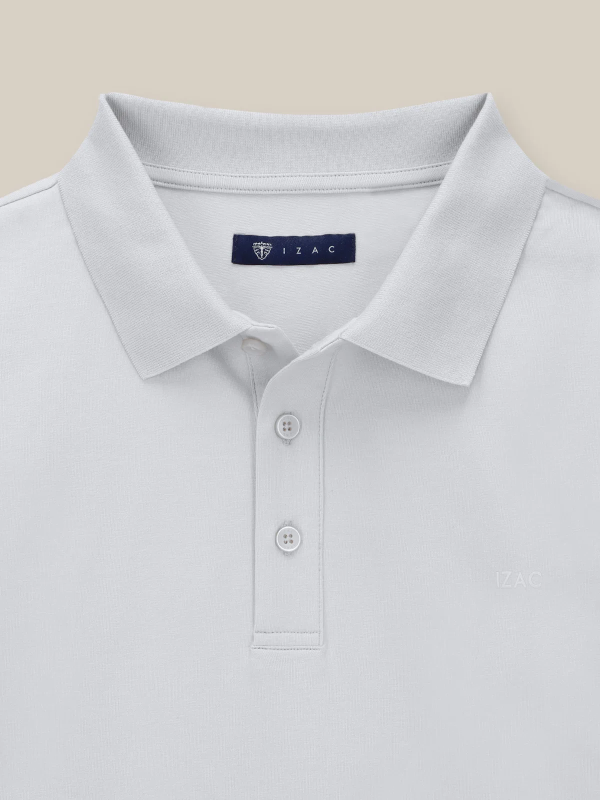 Polo boutonné blanc - Image 2