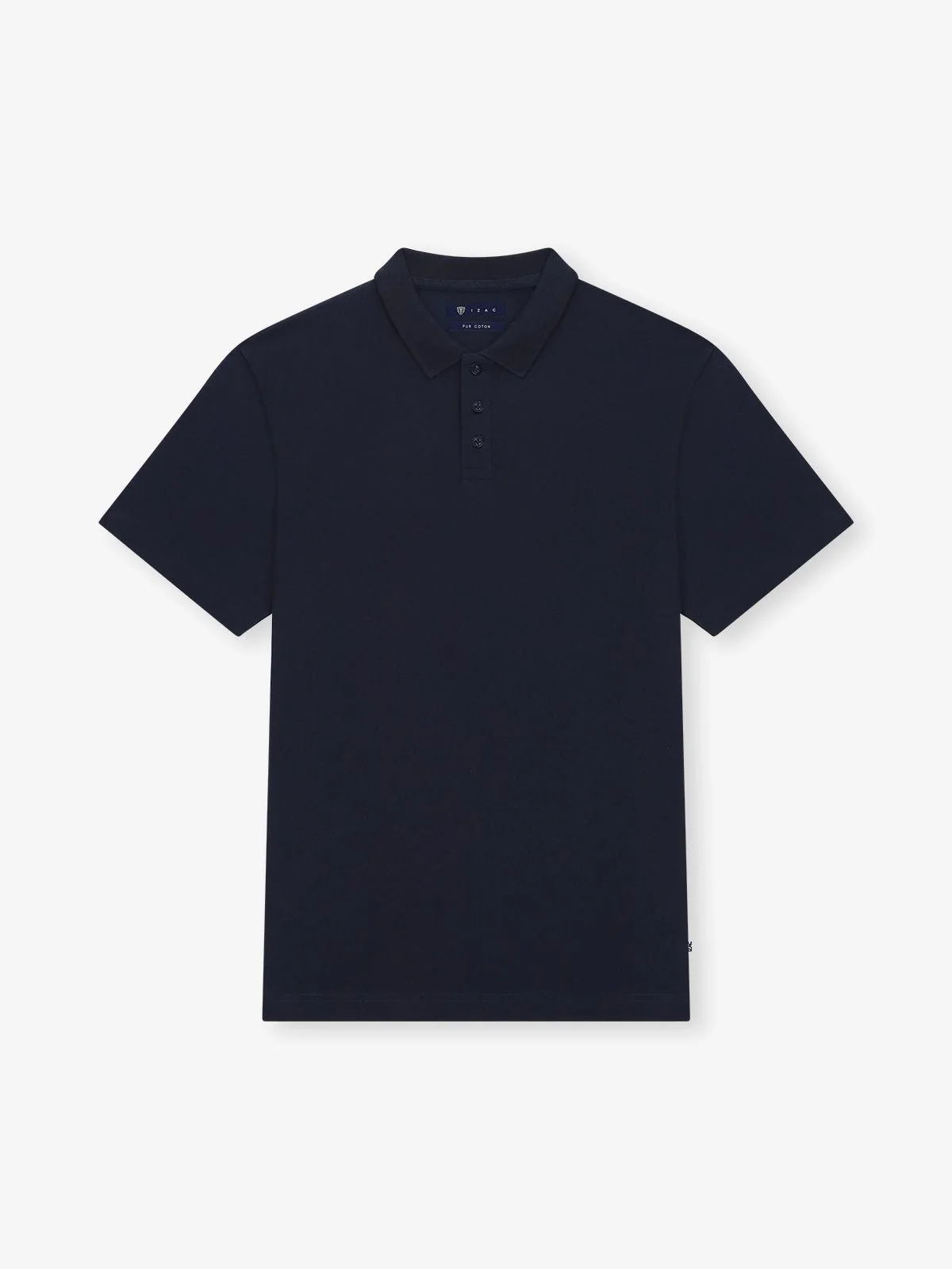 Polo boutonné marine