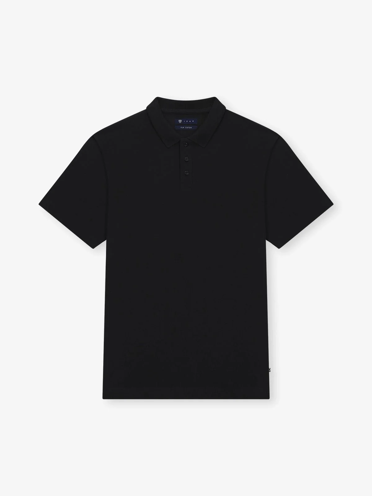 Polo boutonné noir
