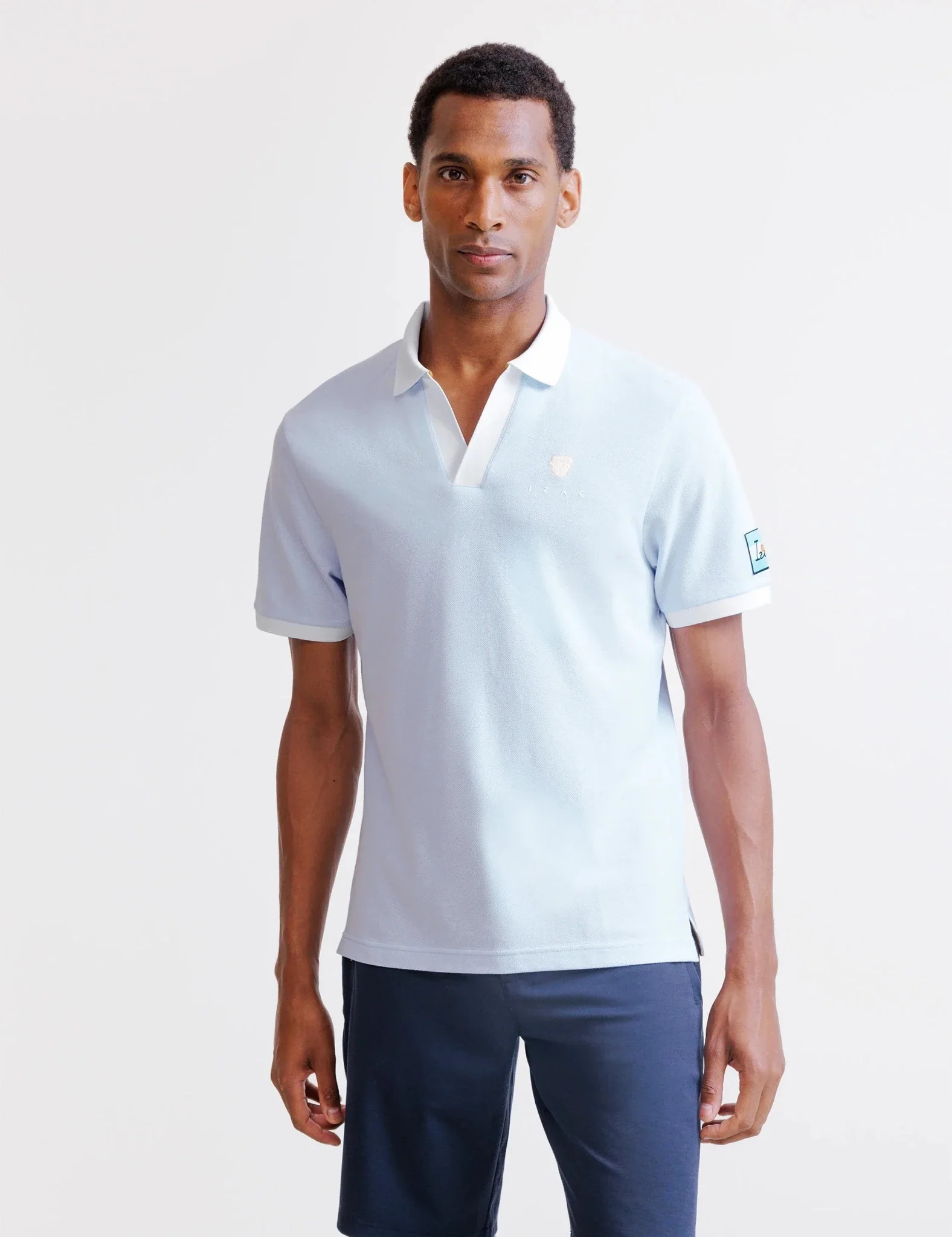 Polo bleu ciel piqué - Argentine - Image 3