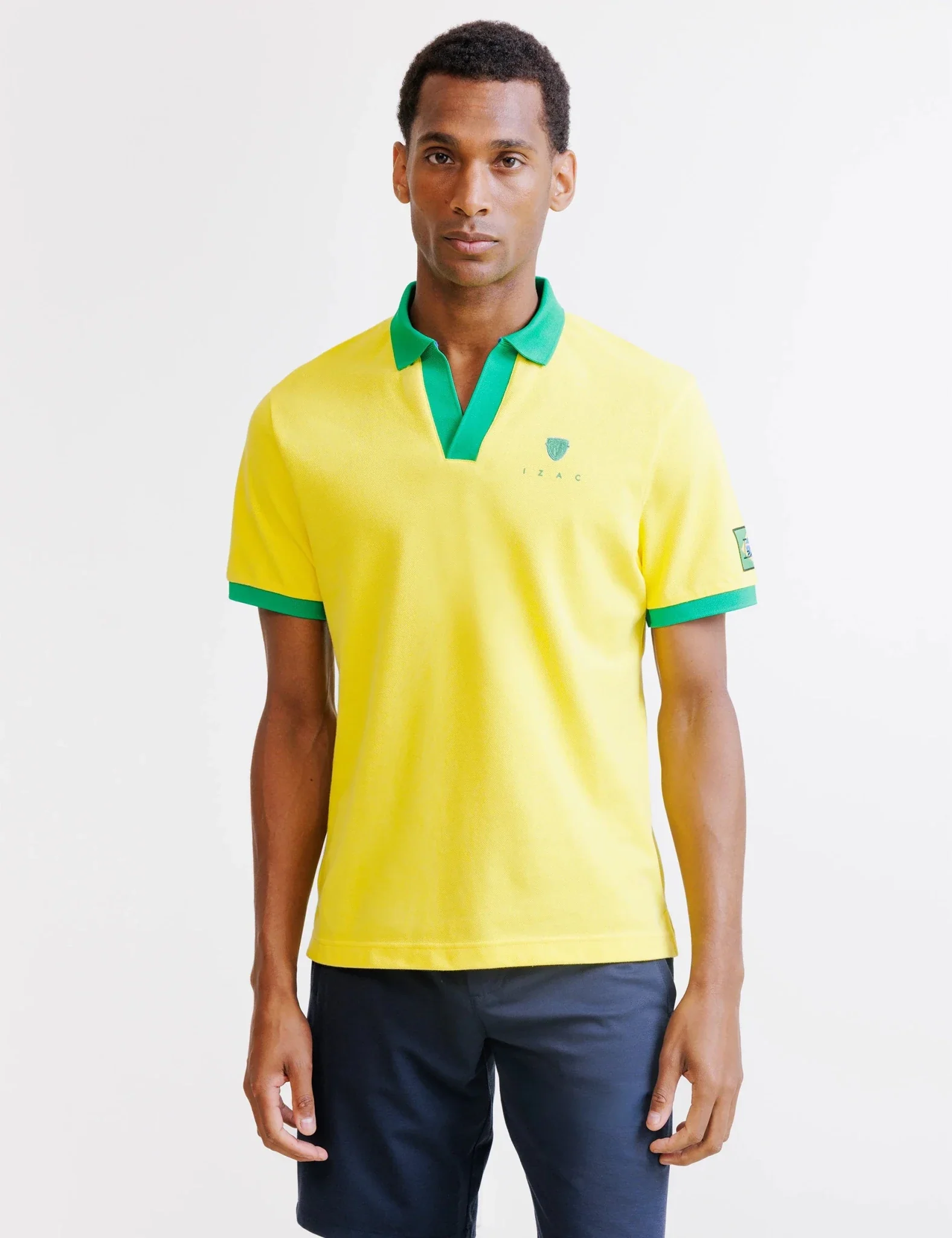 Polo jaune piqué - Brésil - Image 3