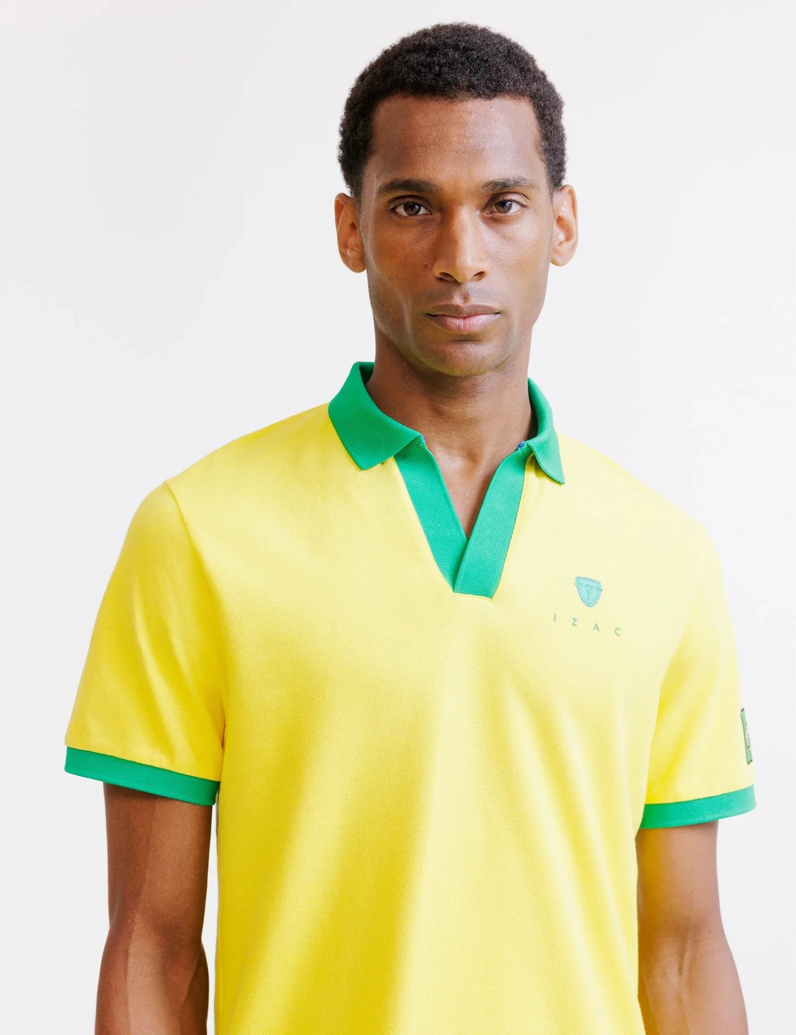 Polo jaune piqué - Brésil - Image 4