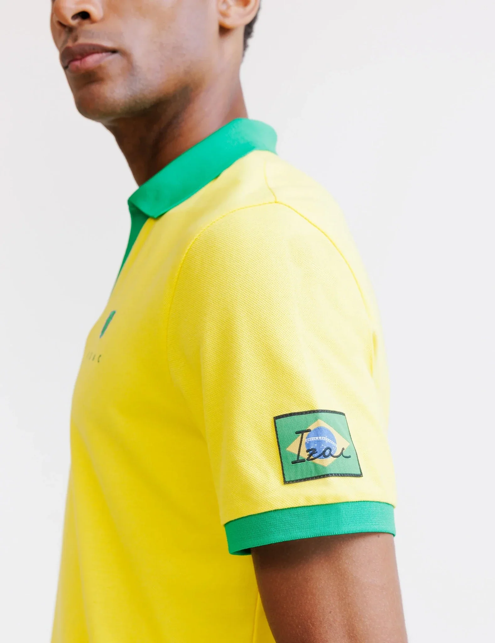 Polo jaune piqué - Brésil - Image 5