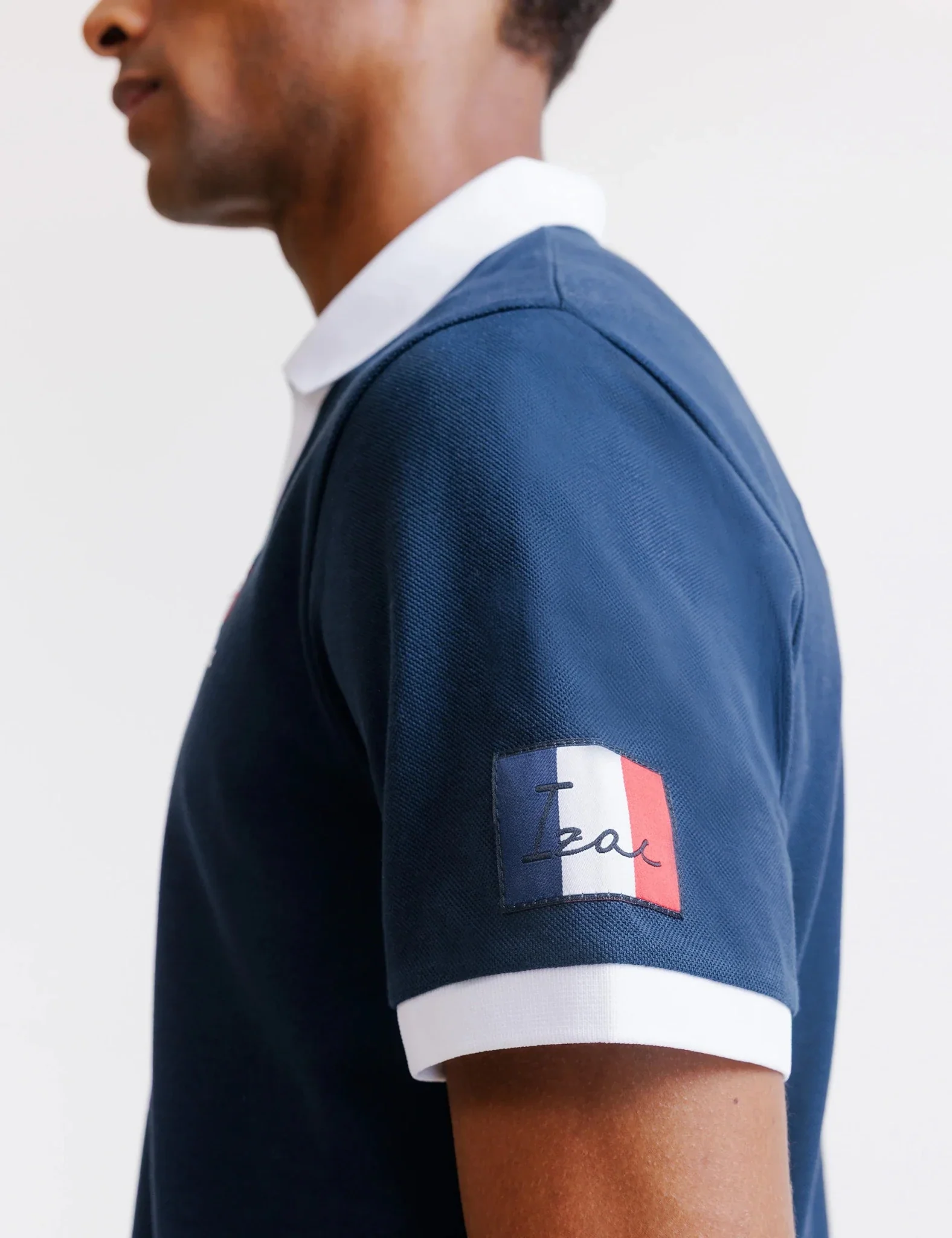 Polo marine piqué - France - Image 5