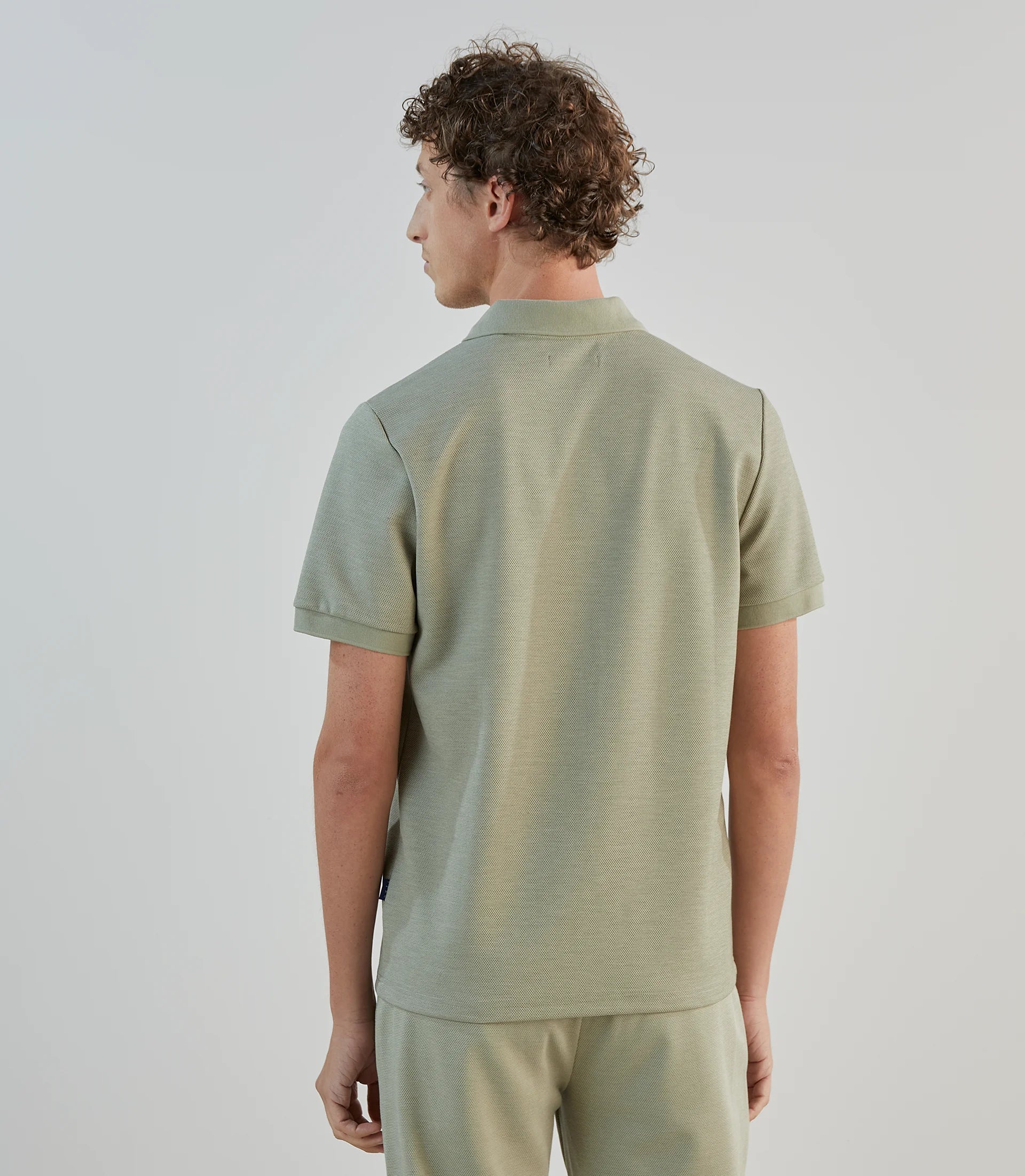 Polo col ouvert kaki - Image 4