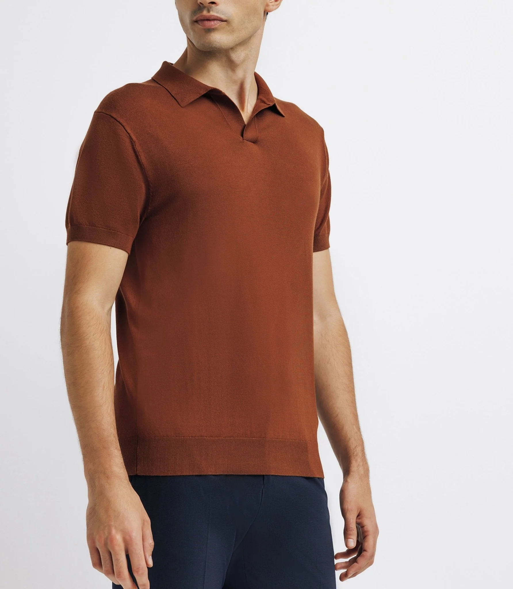 Polo en maille truffe - Image 2