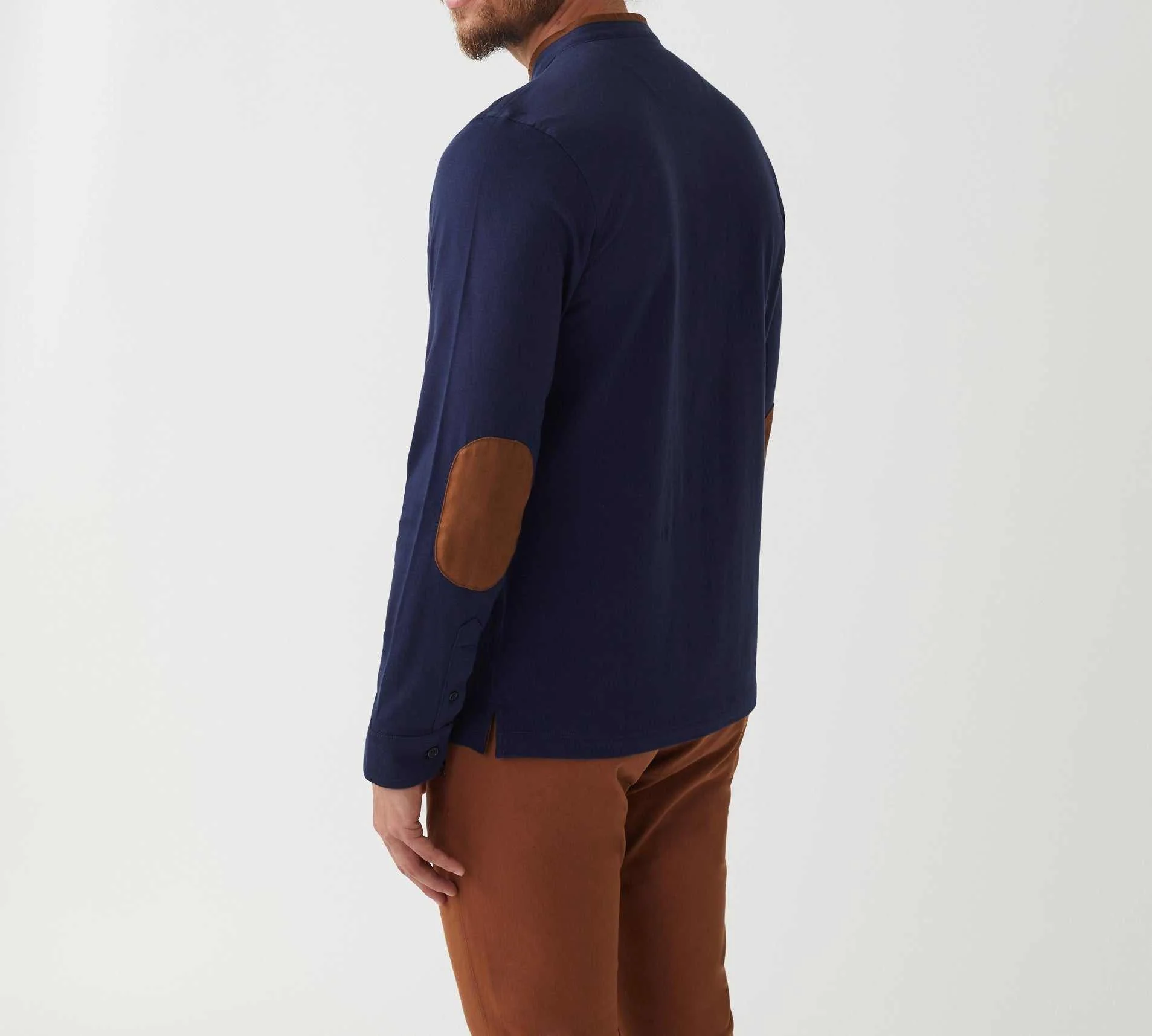 Polo manches longues marine "Darko" - Image 3