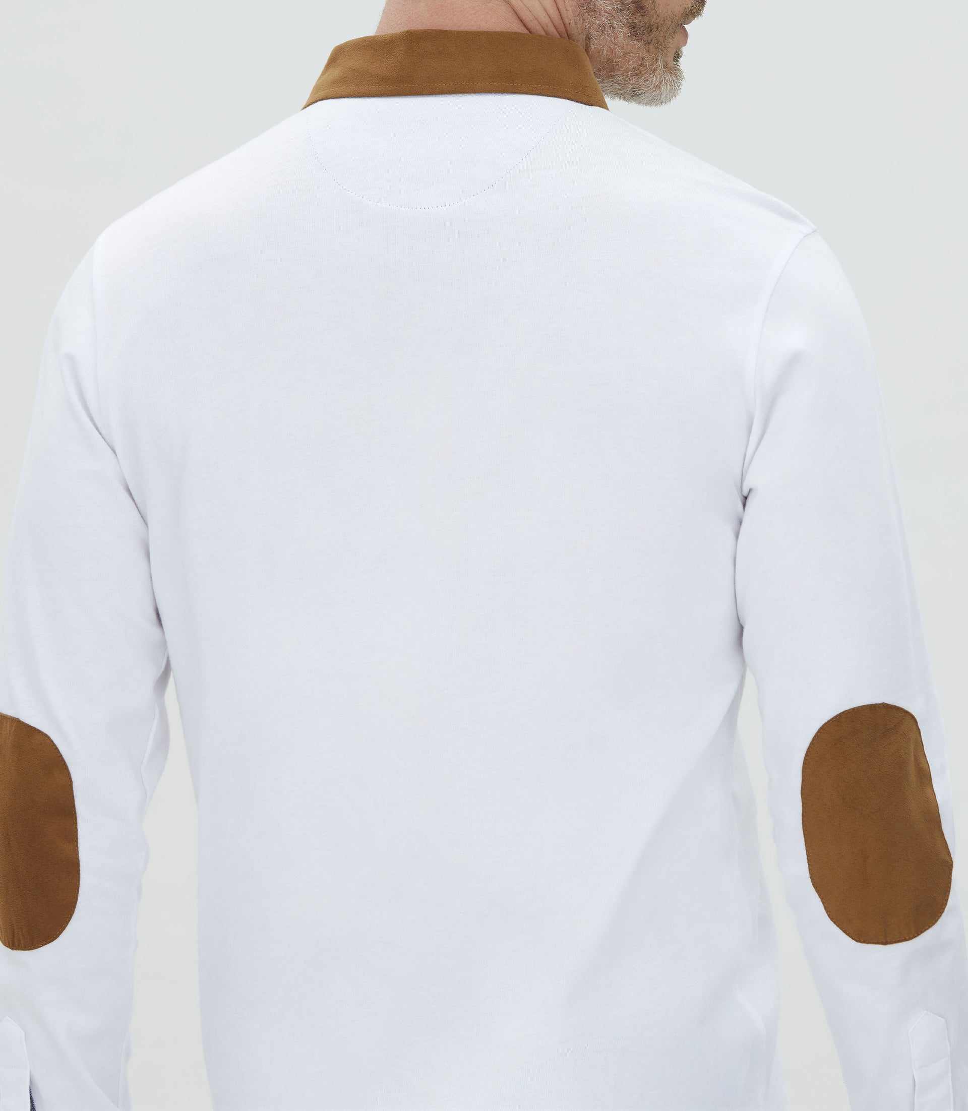 Polo manches longues blanc "Carl" - Image 2