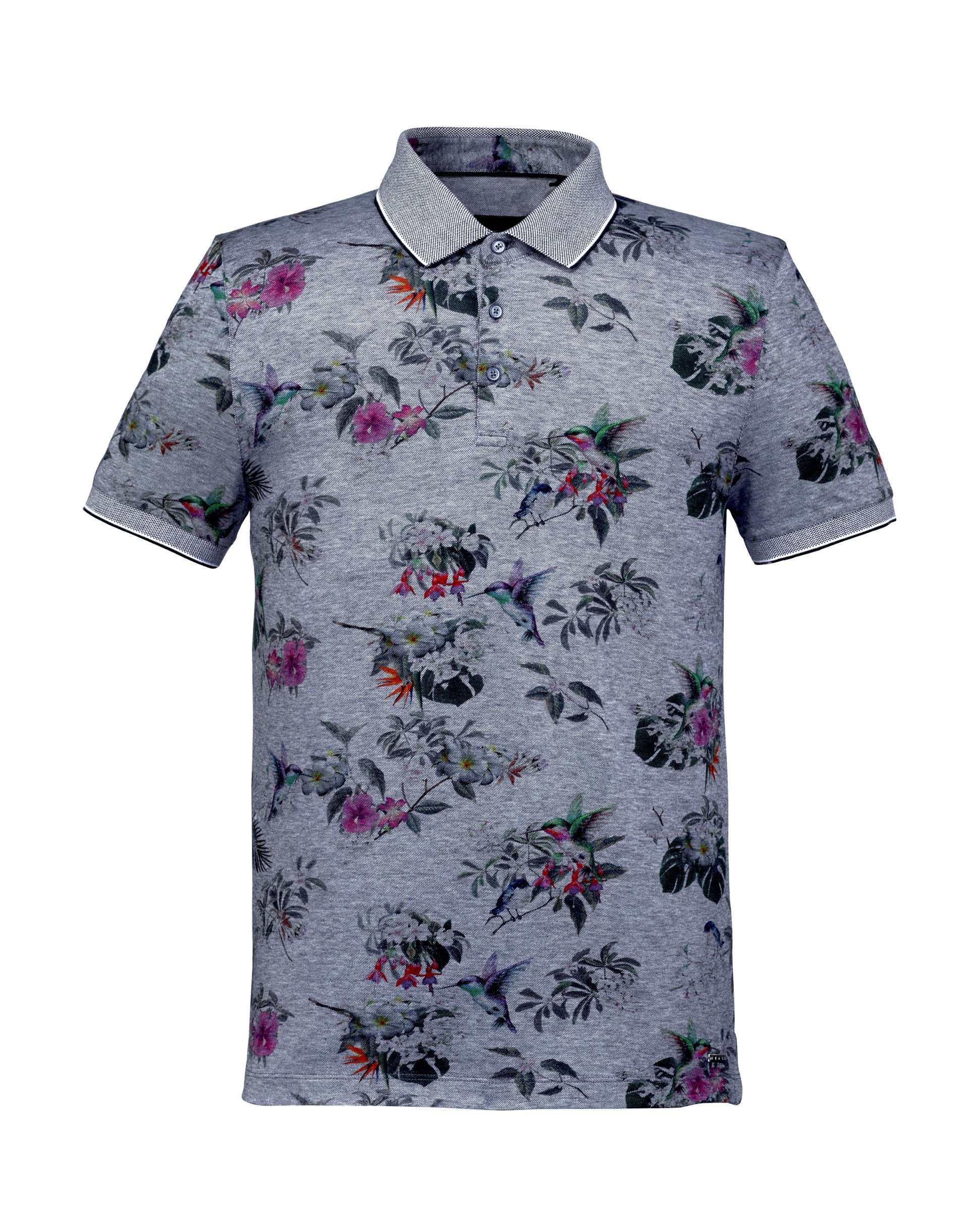 Polo-marine-motif-exotique