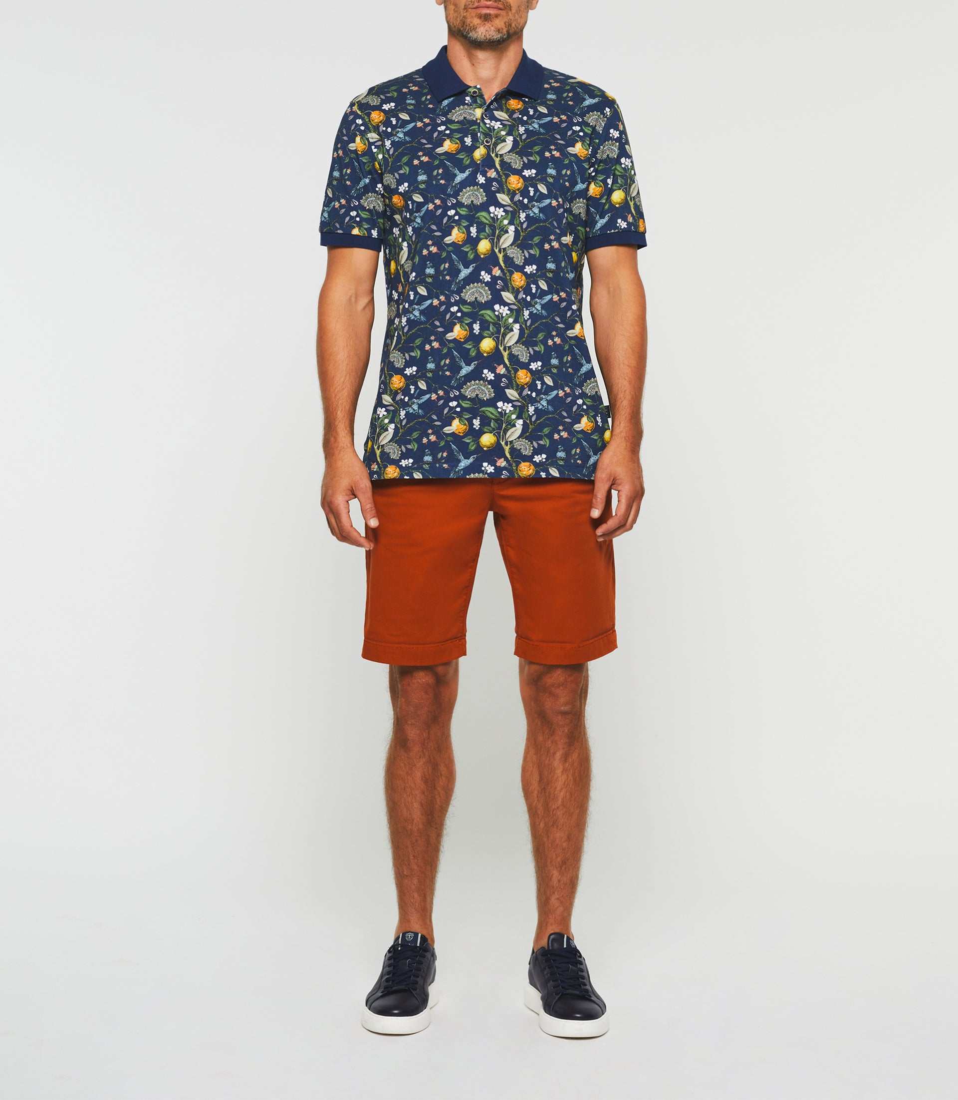 Polo manches courtes marine "Gabi"