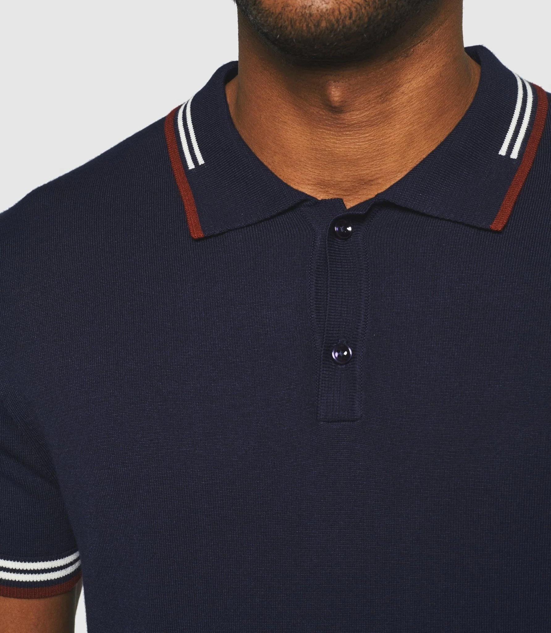 Polo manches courtes marine "Gerald" - Image 2
