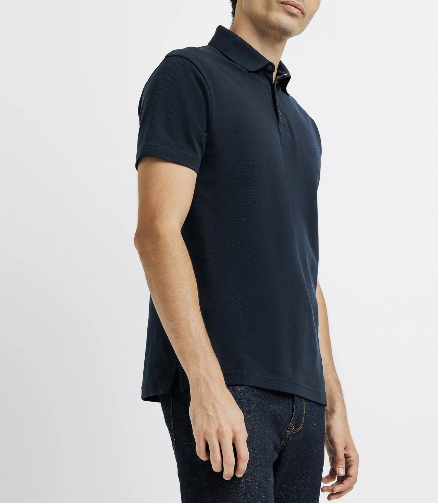 Polo avec broderie marine - Image 2
