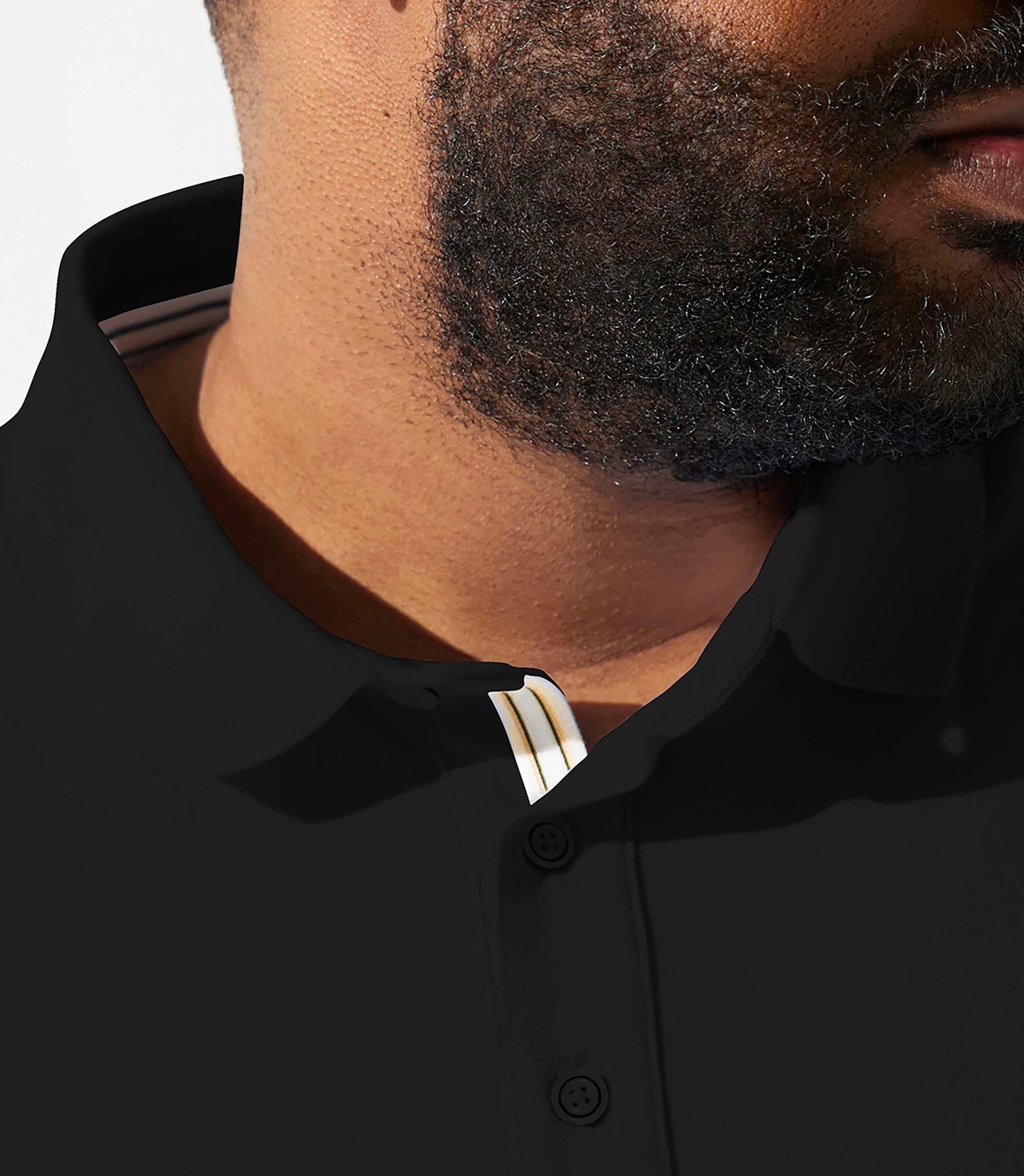 Polo uni noir GREGORBT - Image 3