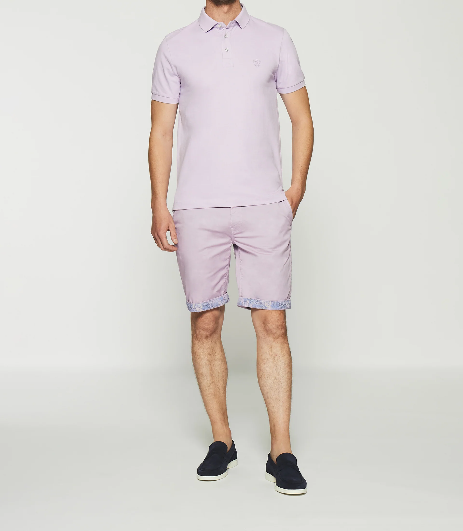 Polo uni violet parme GREGOR - Image 2