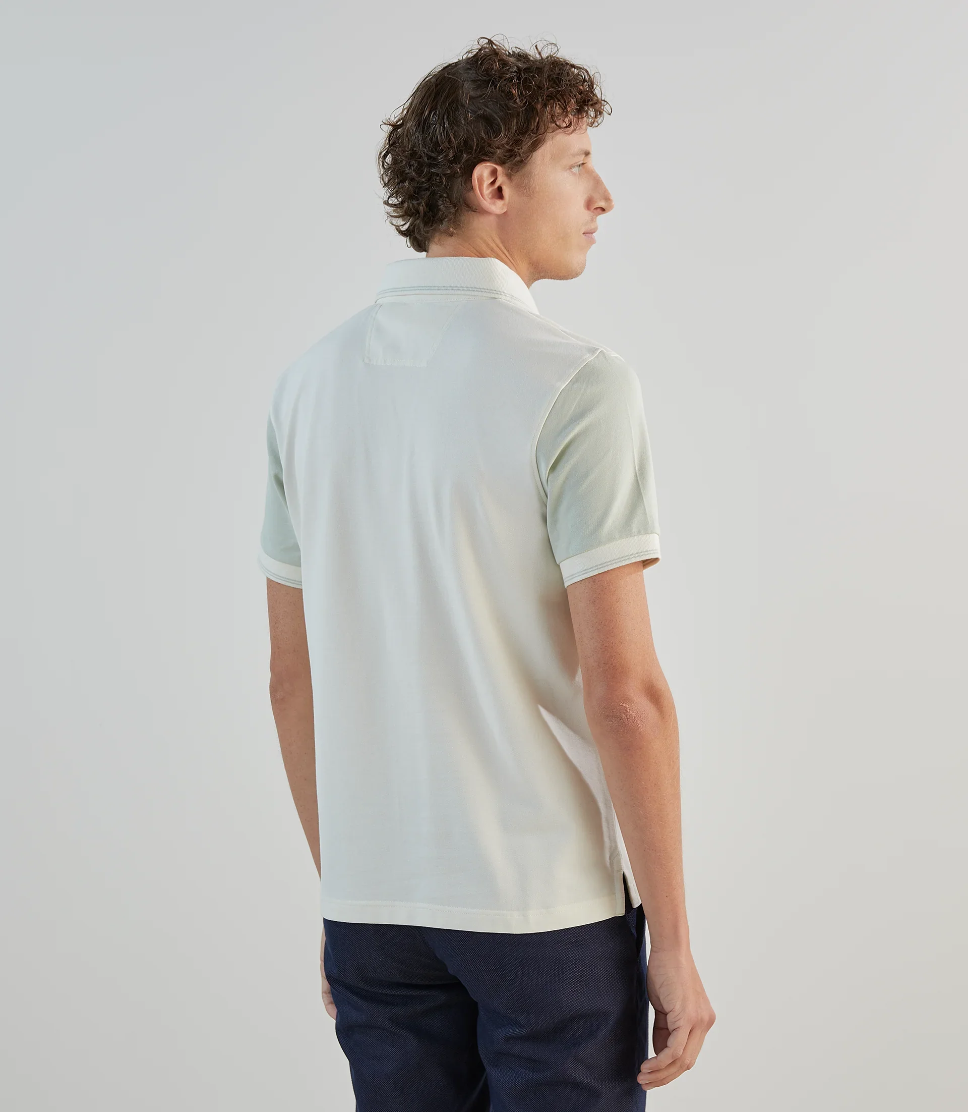 Polo piqué écru - Image 3