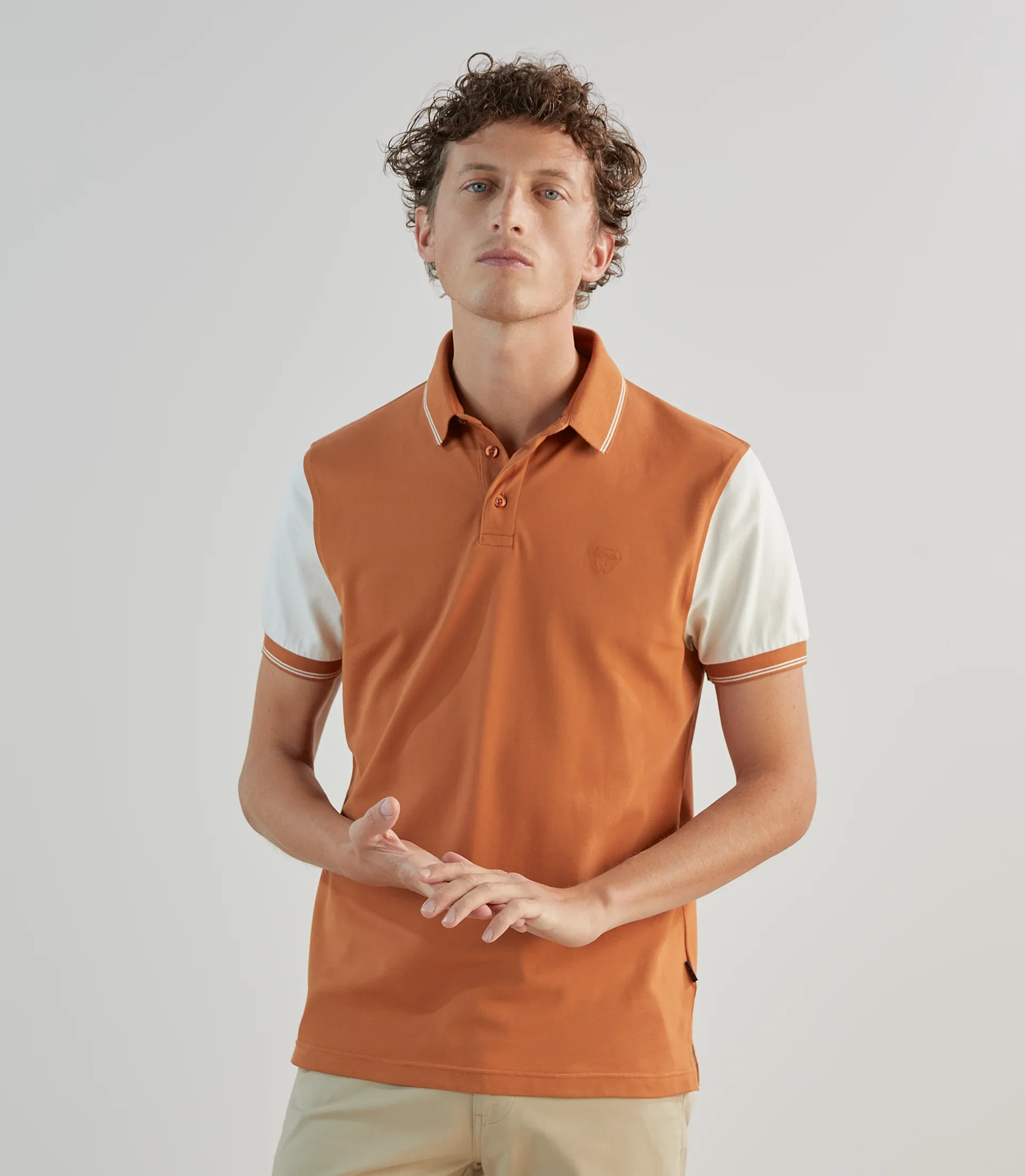 Polo piqué orange