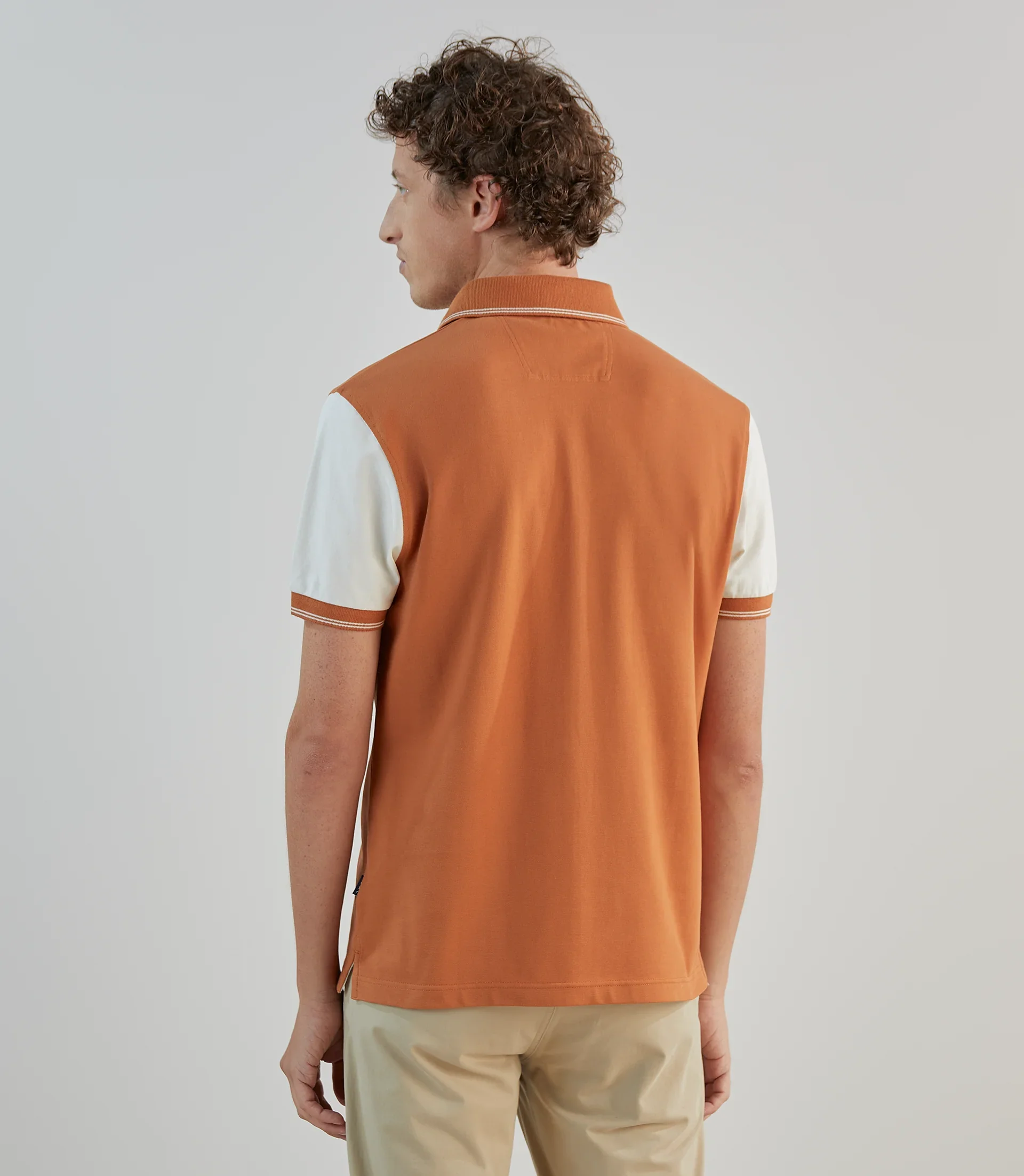 Polo piqué orange - Image 4