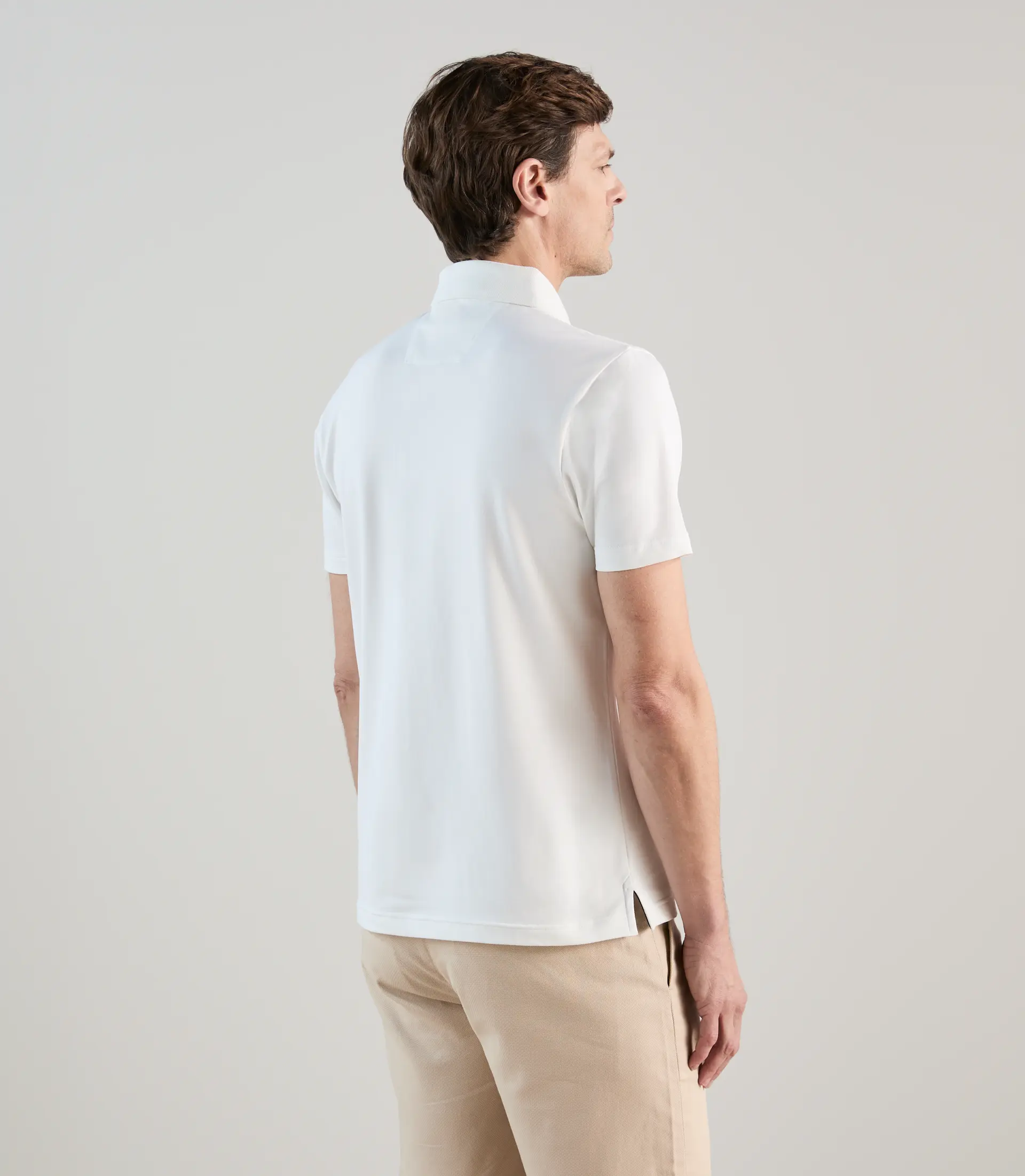 Polo piqué blanc - Image 3