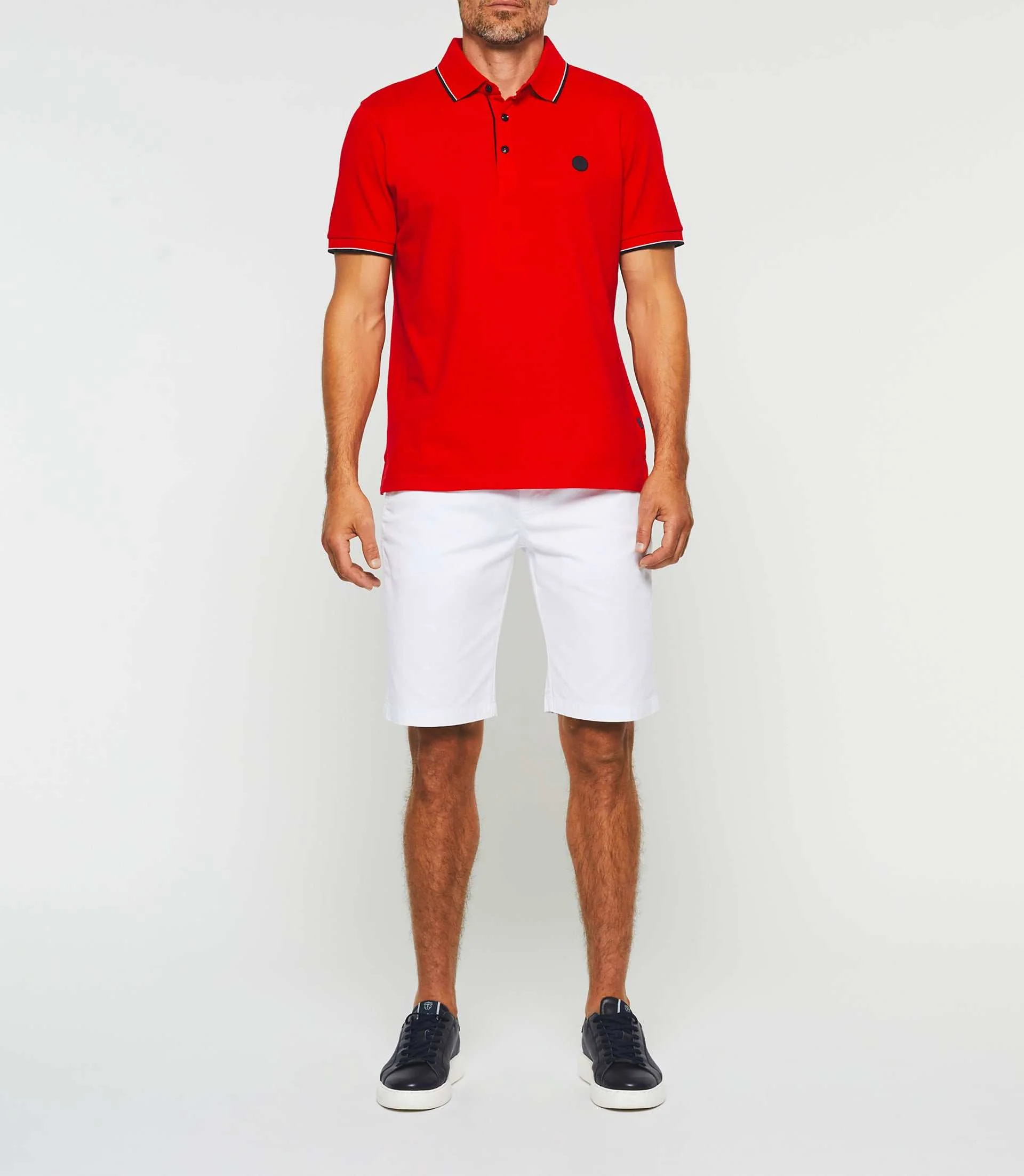 Polo manches courtes rouge "Gilles"
