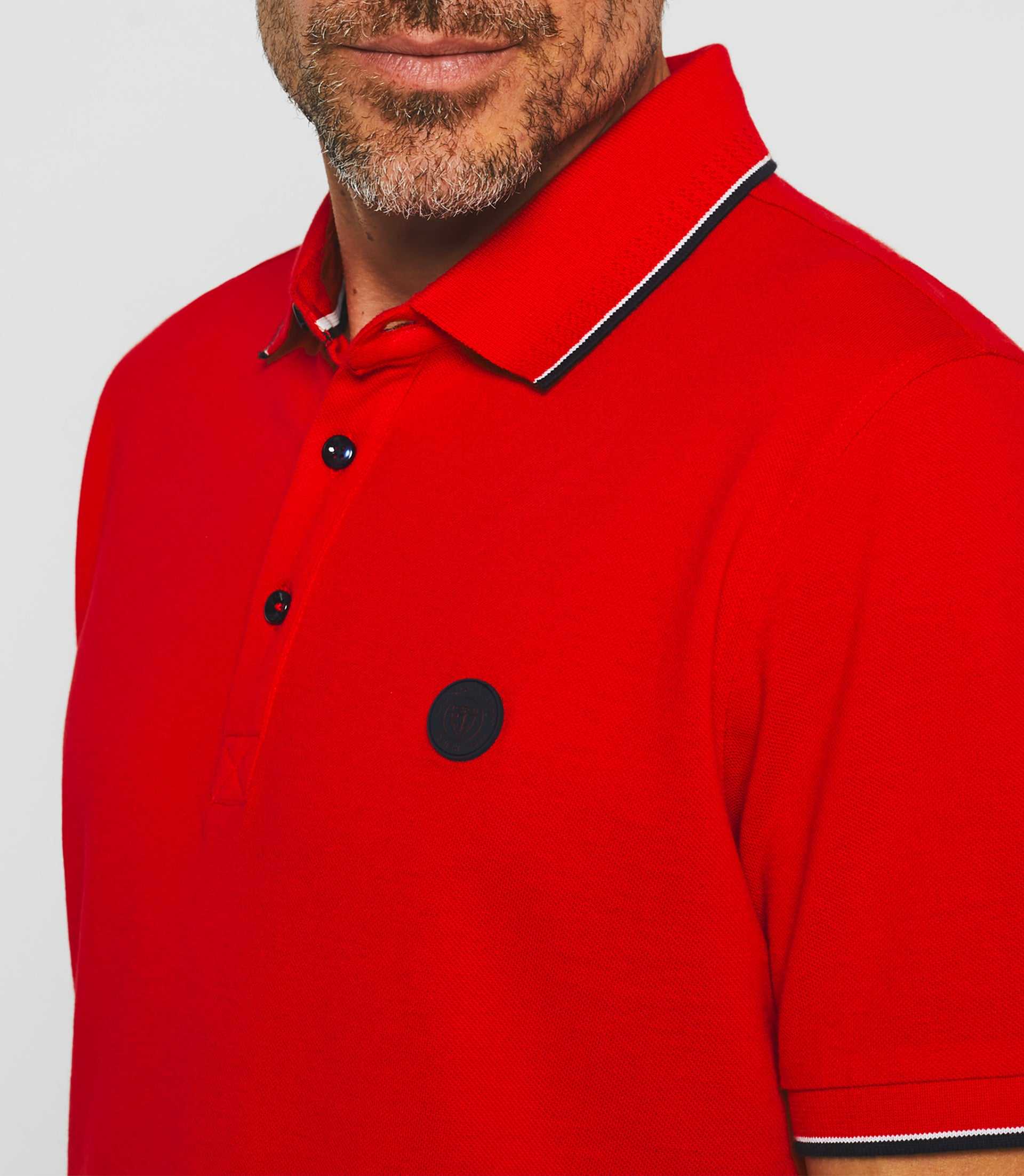 Polo manches courtes rouge "Gilles" - Image 4