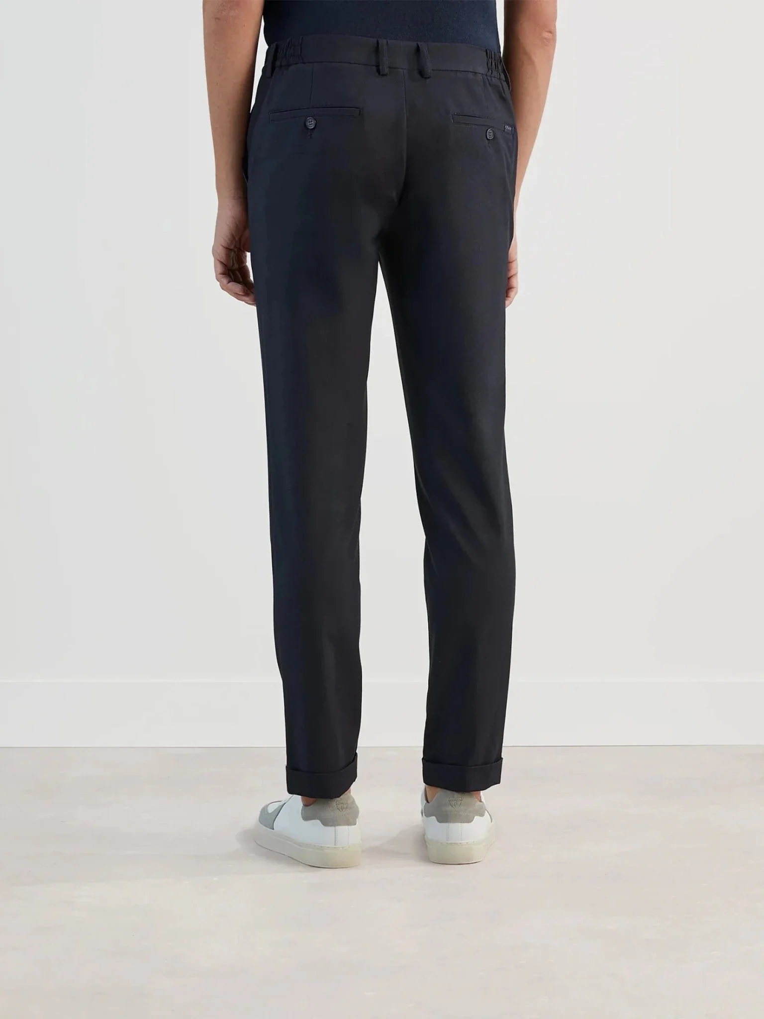 Pantalon confort élastique marine - Image 4