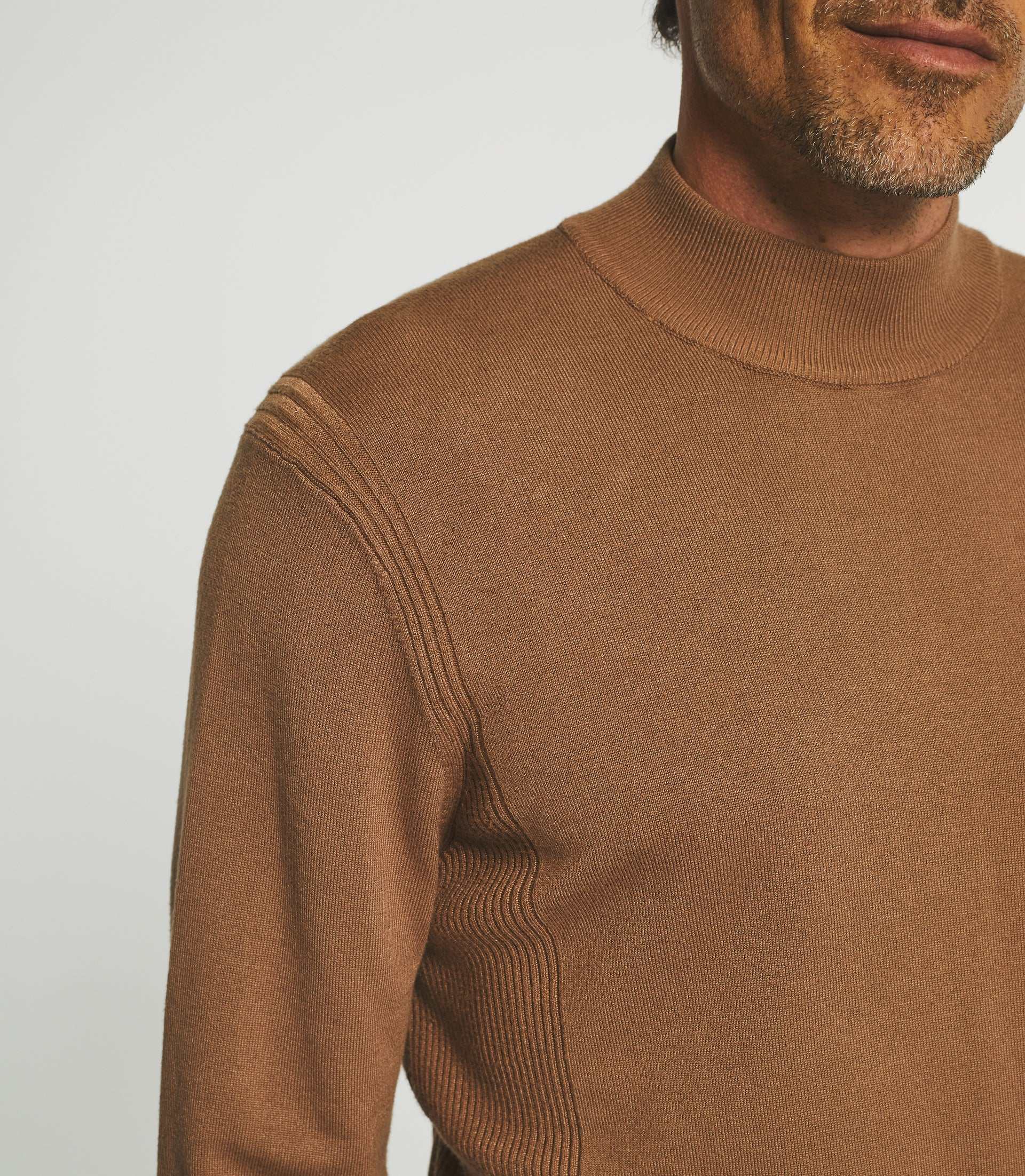 Pull col montant camel BYRON - Image 2