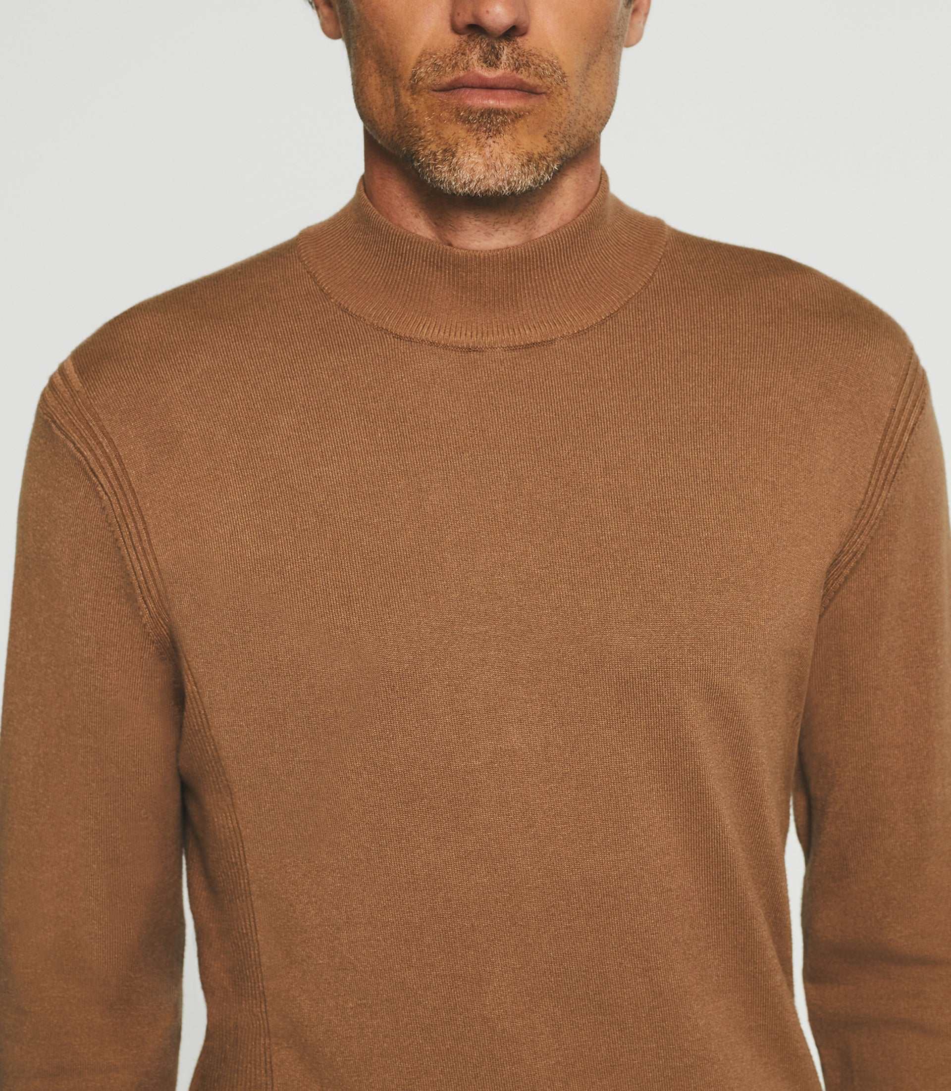 Pull col montant camel BYRON - Image 3