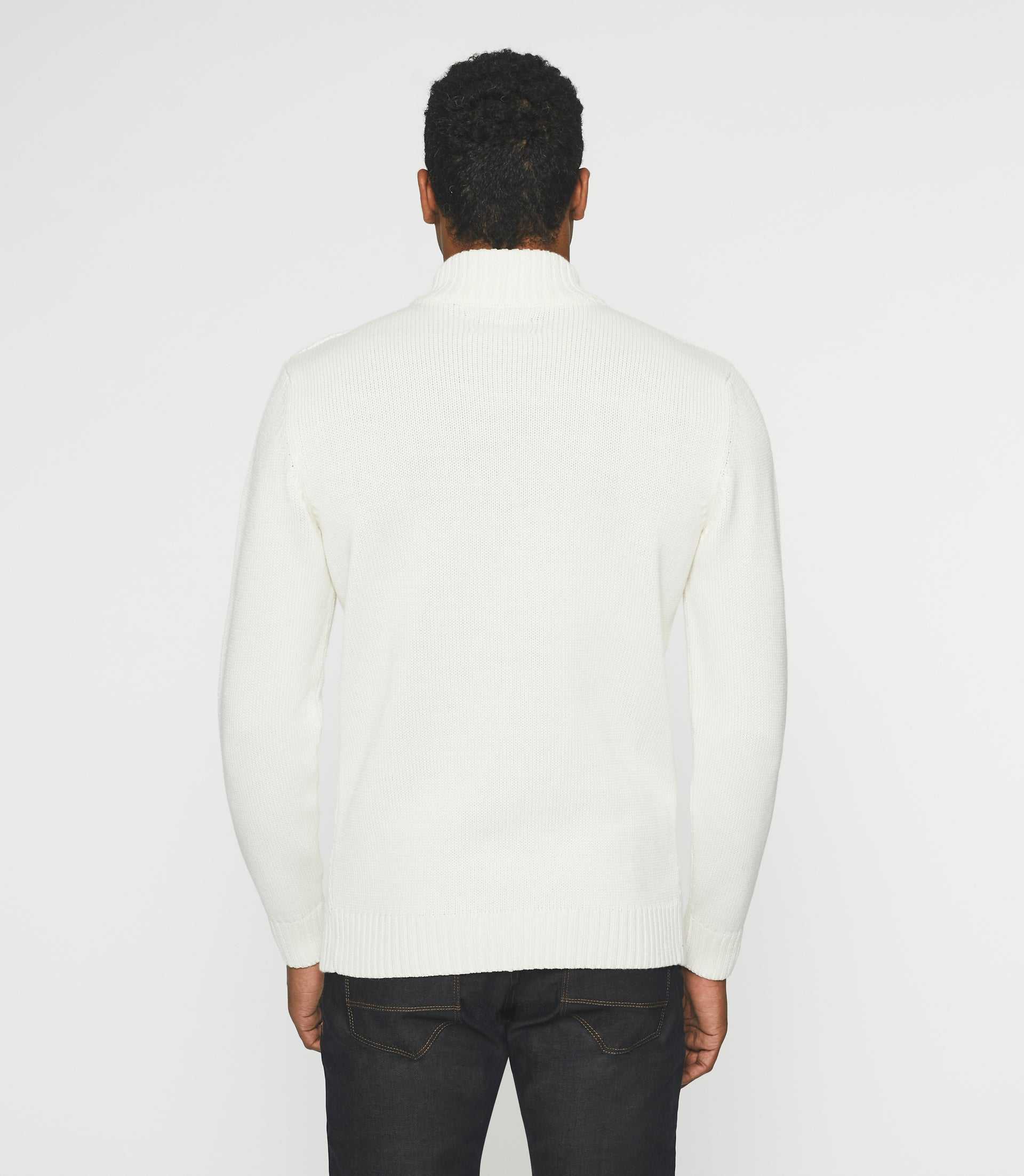 Pull col montant écru BELLINO - Image 4