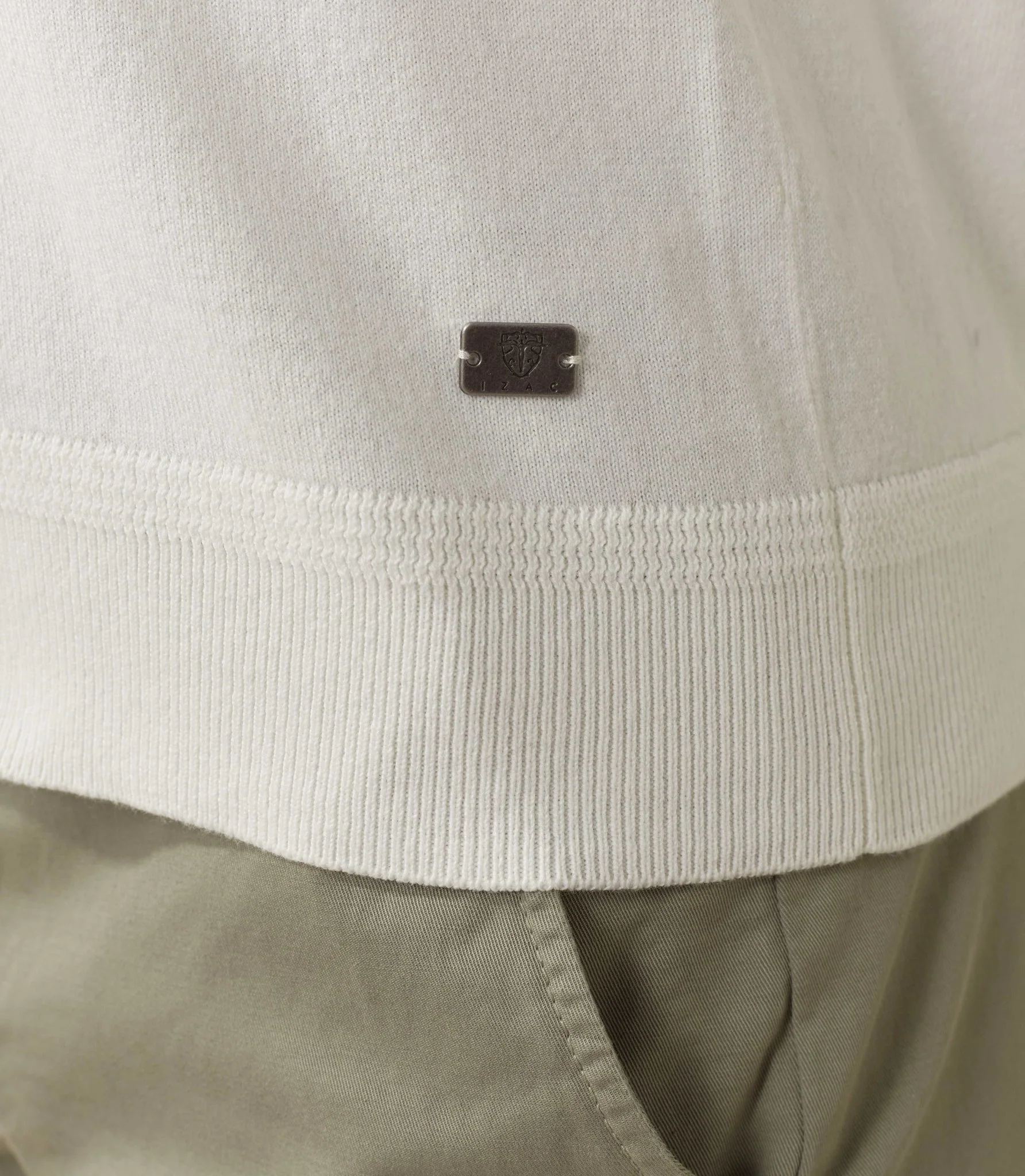 Pull col rond blanc "Felix" - Image 4