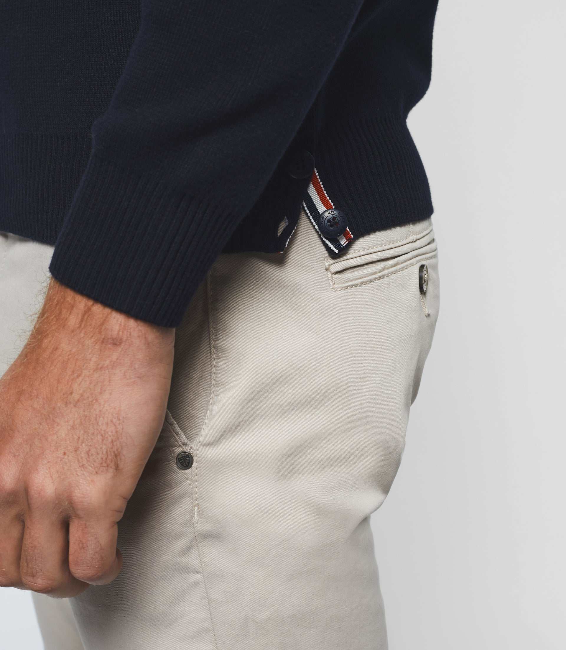 Pull col rond marine "Donovan" - Image 2