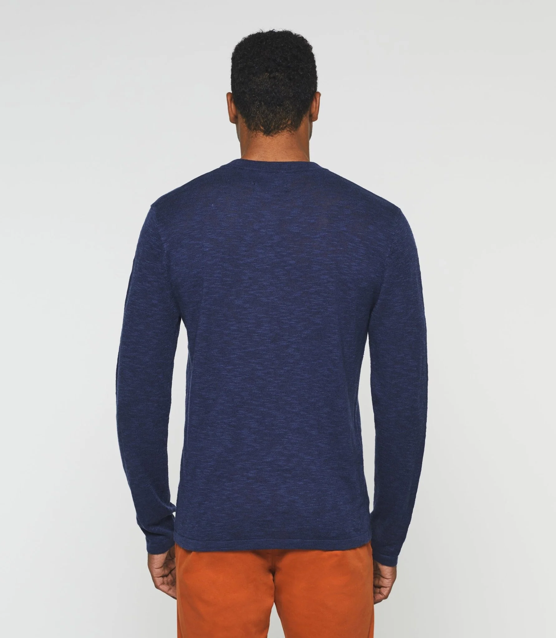 Pull col tunisien bleu "Dietter" - Image 2