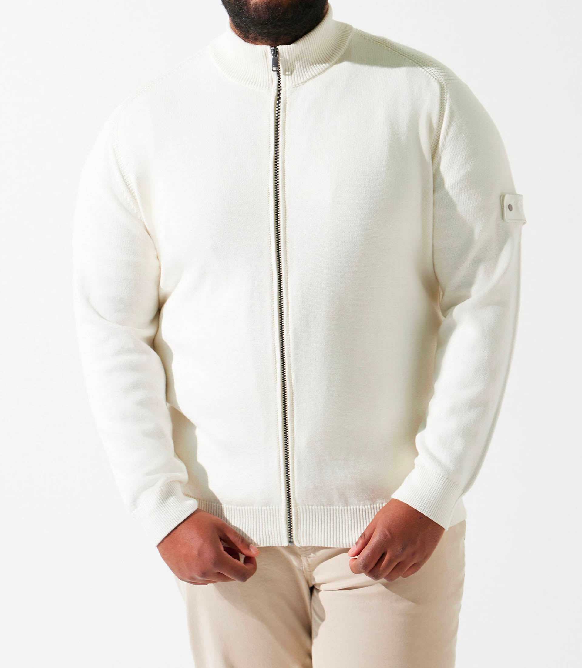 Gilet zippé col montant écru DANBT - Image 3