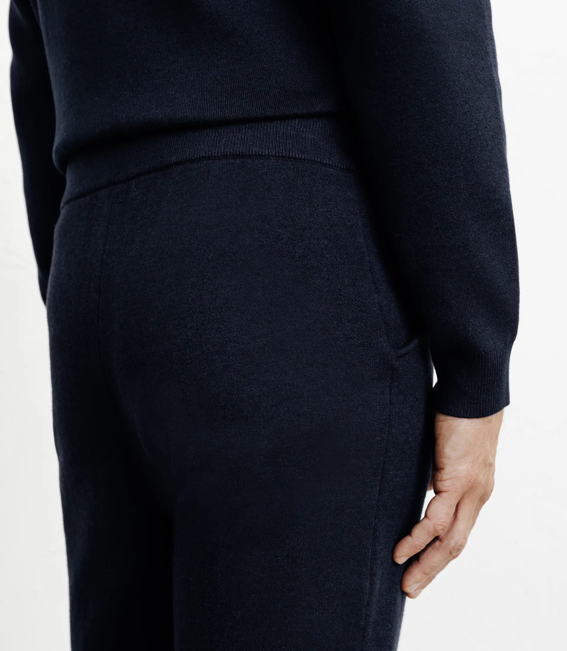Pantalon en maille marine - Image 3