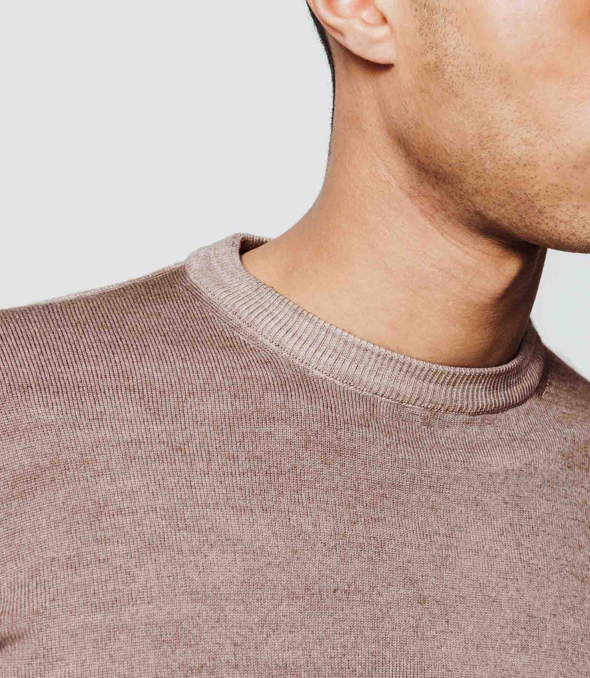 Pull laine mérinos taupe - Image 5